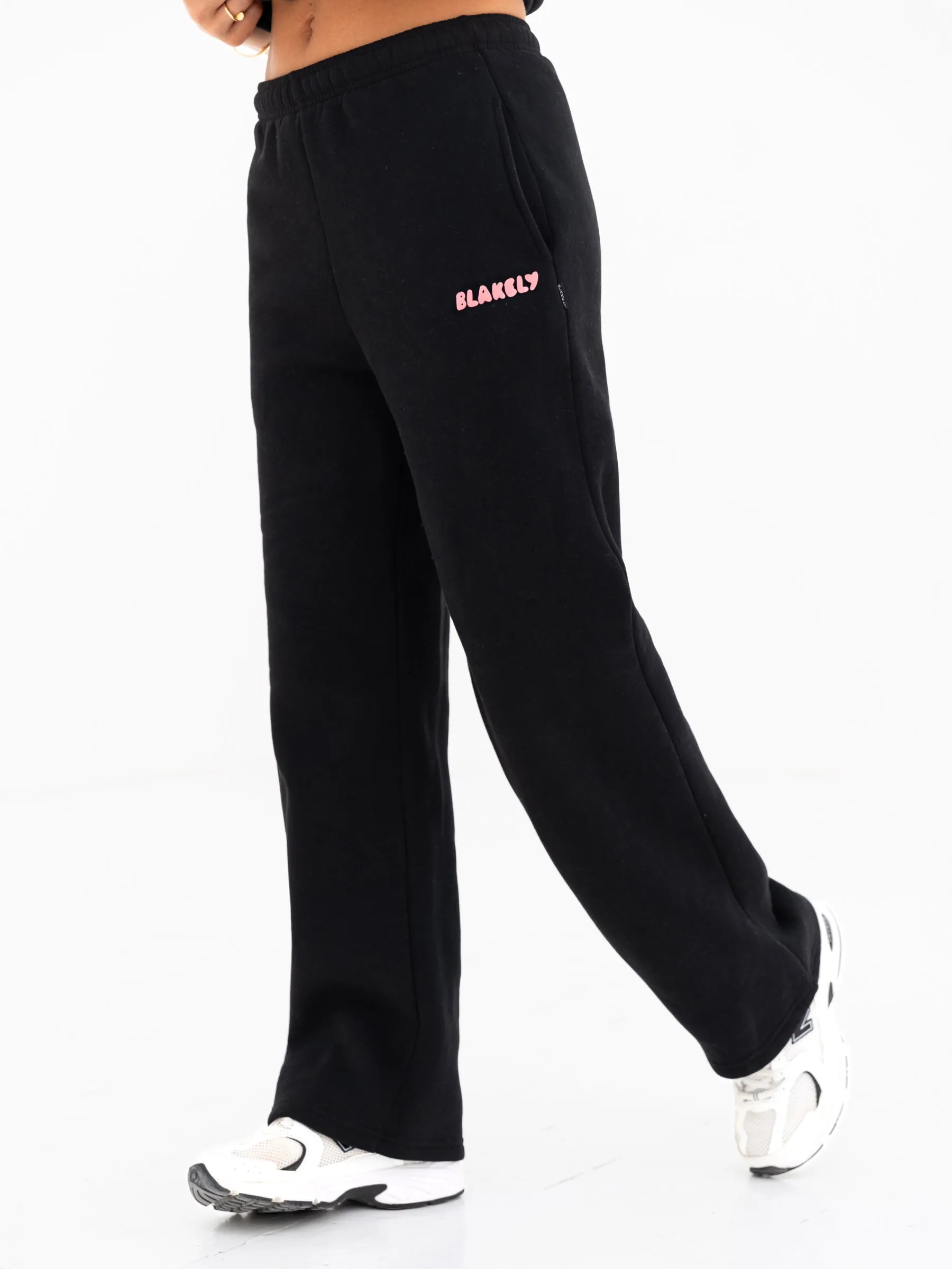 Cloud Print Wide Leg Sweatpants - Black sold by Blakely product image thumbnail 5