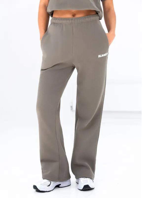 Cloud Print Wide Leg Sweatpants - Safari Green sold by Blakely