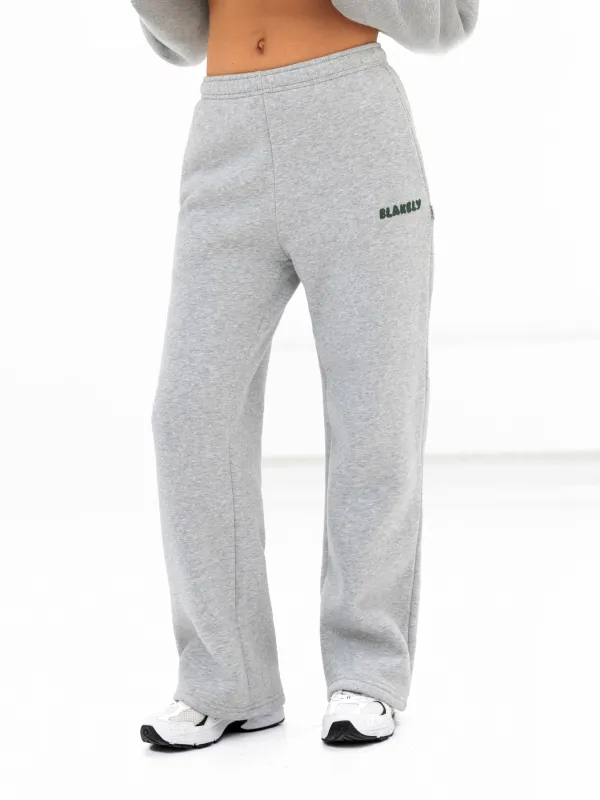 Cloud Print Wide Leg Sweatpants - Marl Grey sold by Blakely