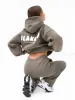 Cloud Print Oversized Hoodie - Safari Green sold by Blakely