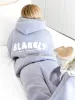 Cloud Print Oversized Hoodie - Pale Lilac sold by Blakely