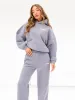 Cloud Print Oversized Hoodie - Pale Lilac sold by Blakely