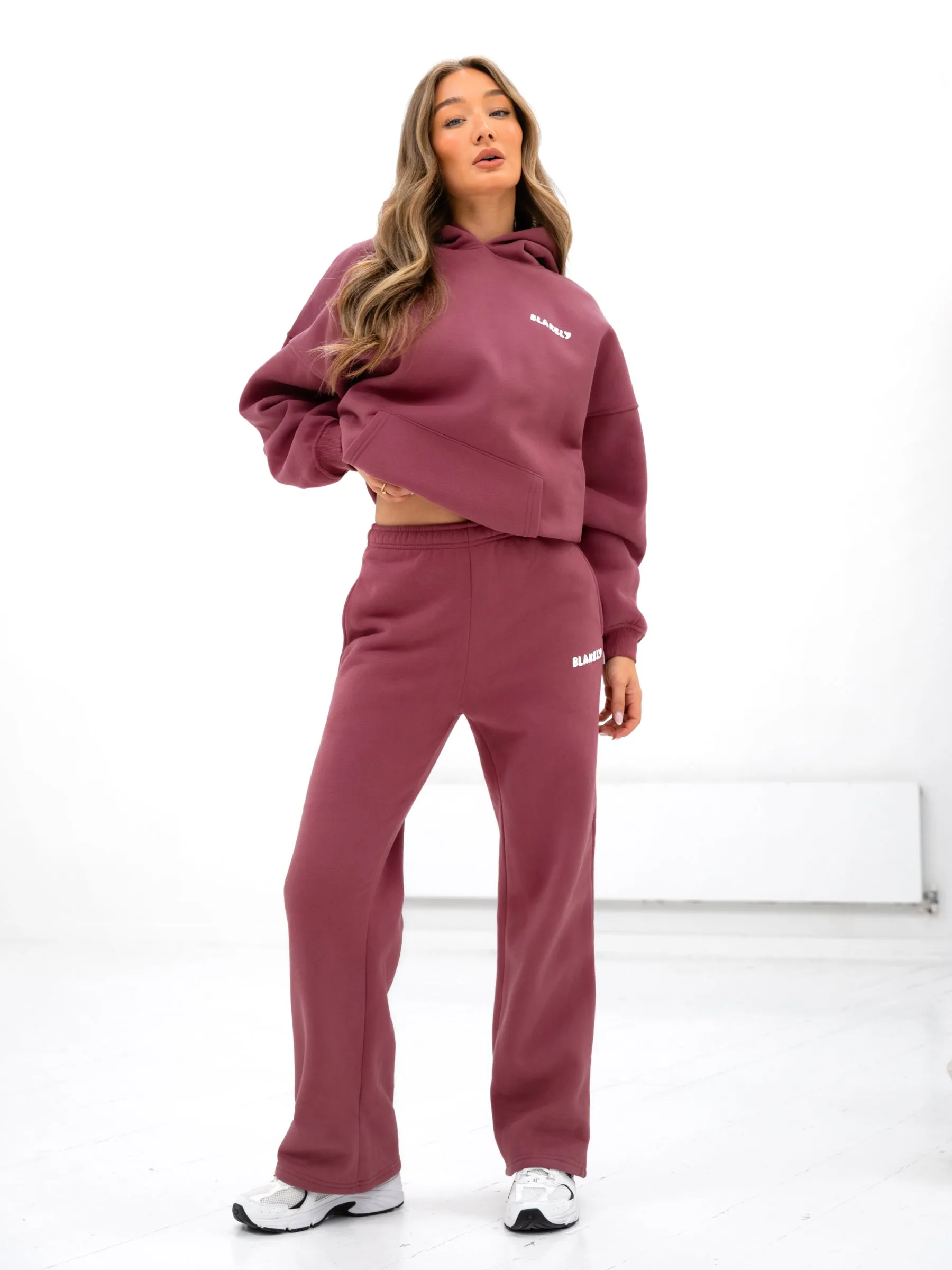 Cloud Print Oversized Hoodie - Dark Pink sold by Blakely product image thumbnail 4