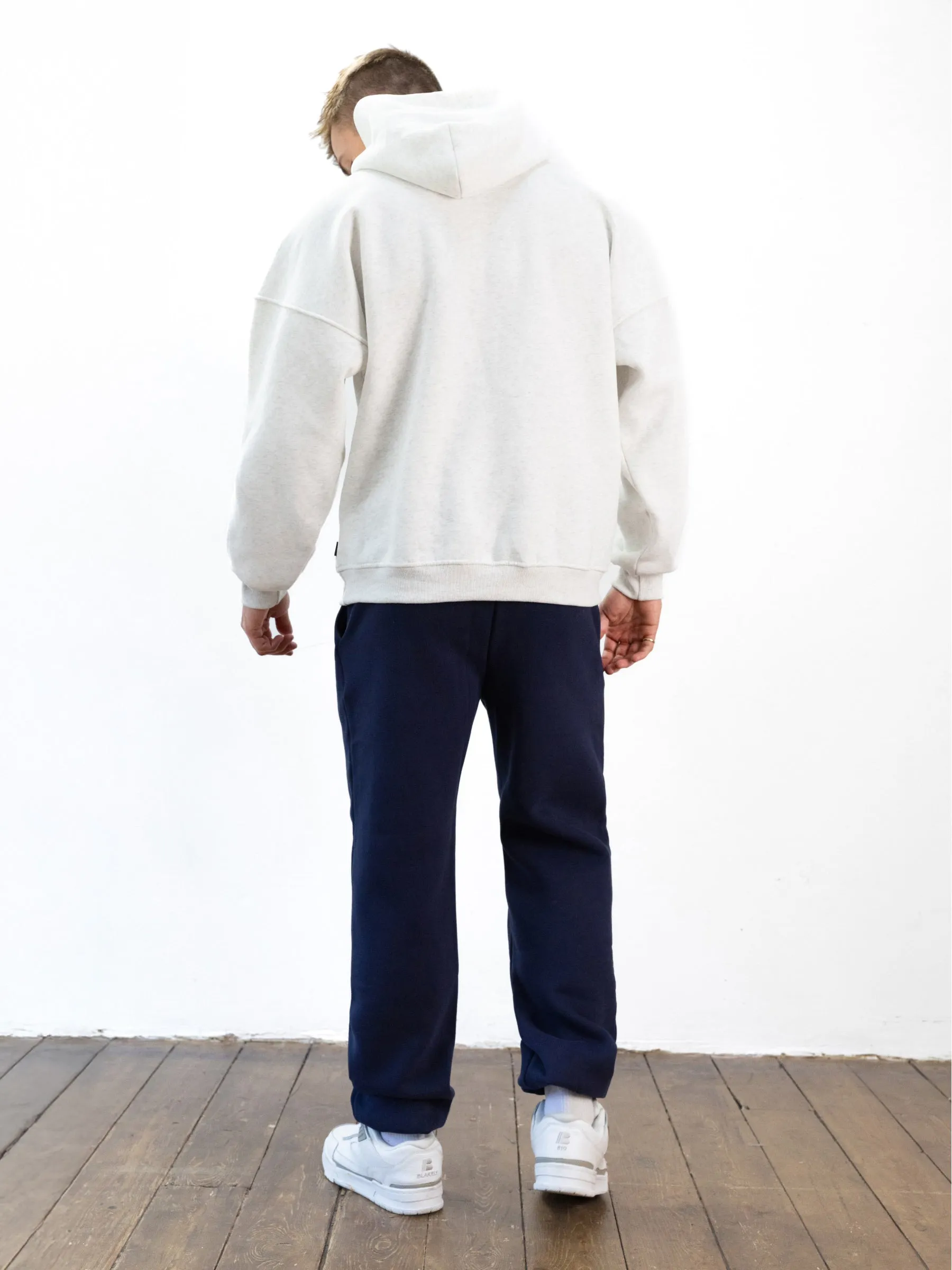 Brooklyn 610 Relaxed Hoodie - Marl White sold by Blakely product image thumbnail 4