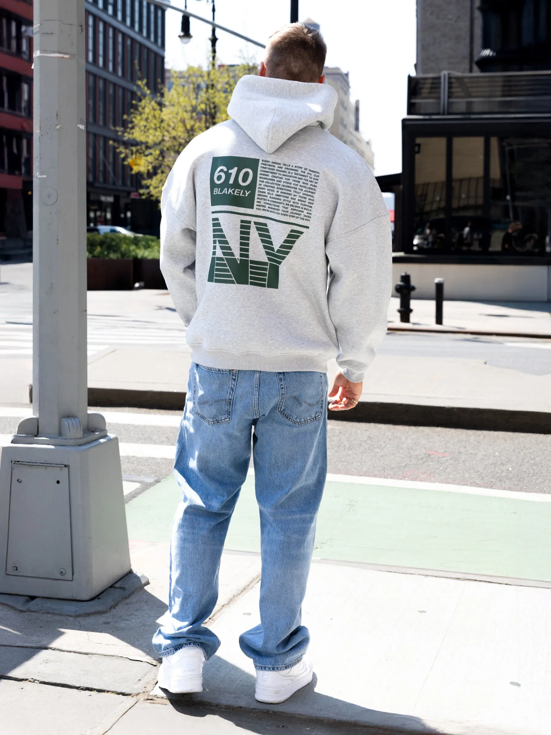 Tribeca 610 Relaxed Hoodie - Marl Grey sold by Blakely product image thumbnail 3