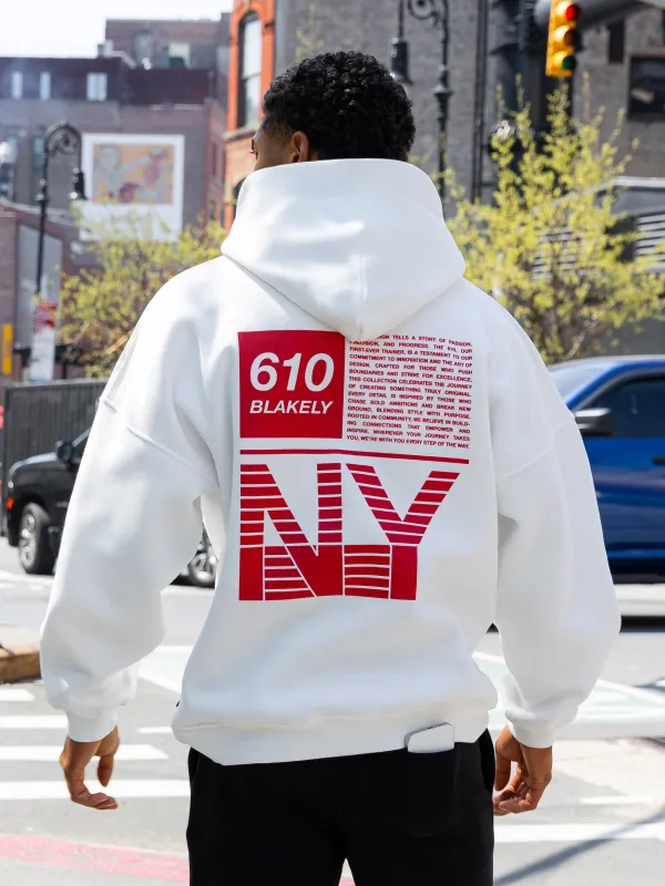 Tribeca 610 Relaxed Hoodie - Flat White sold by Blakely