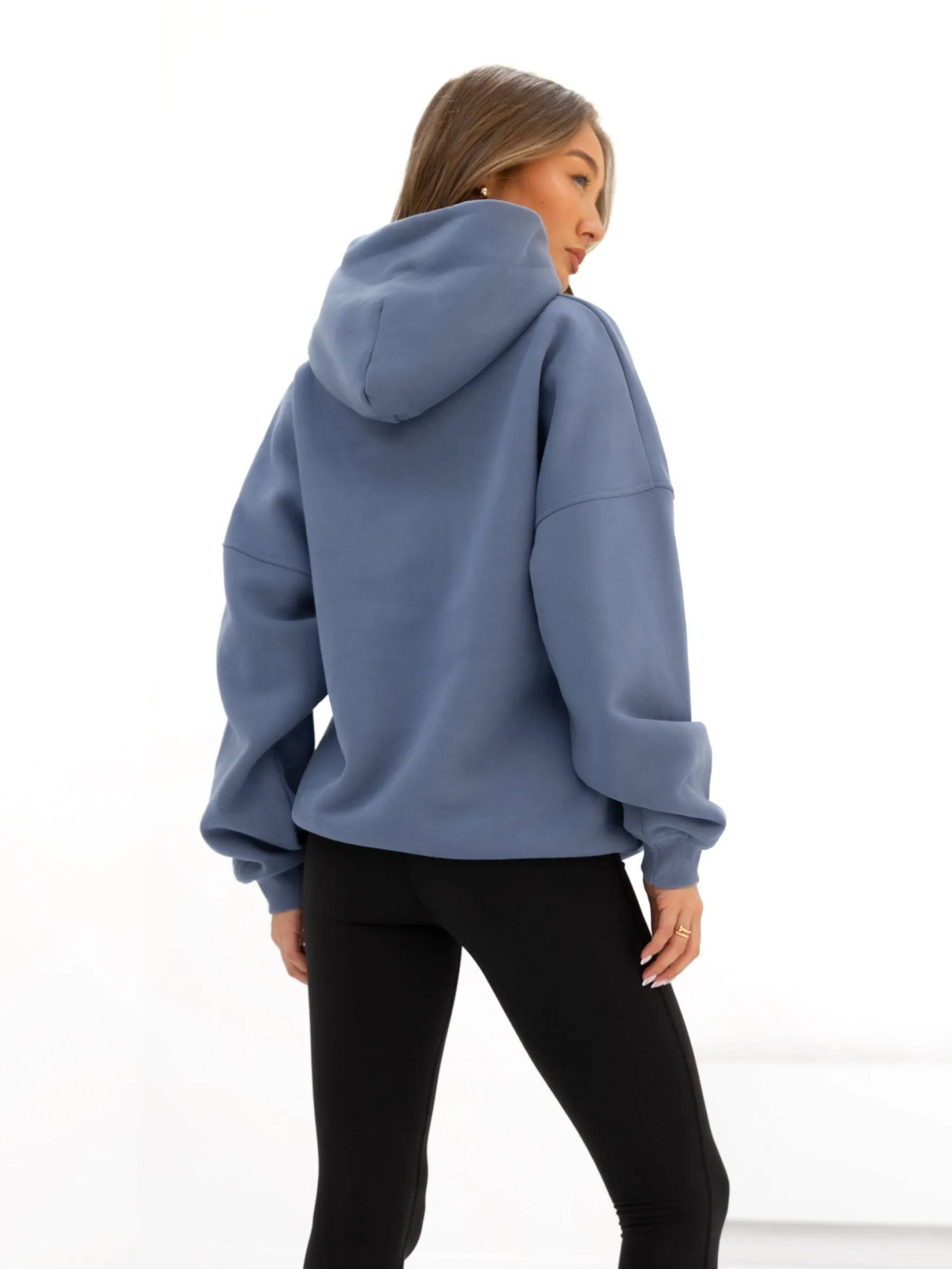 Brooklyn 610 Oversized Hoodie - Mid Blue sold by Blakely product image thumbnail 4