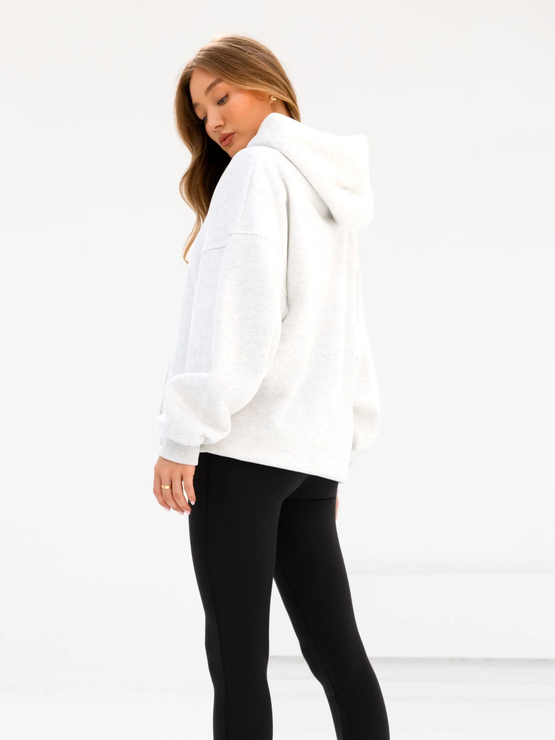 Brooklyn 610 Oversized Hoodie - Marl White sold by Blakely product image thumbnail 4