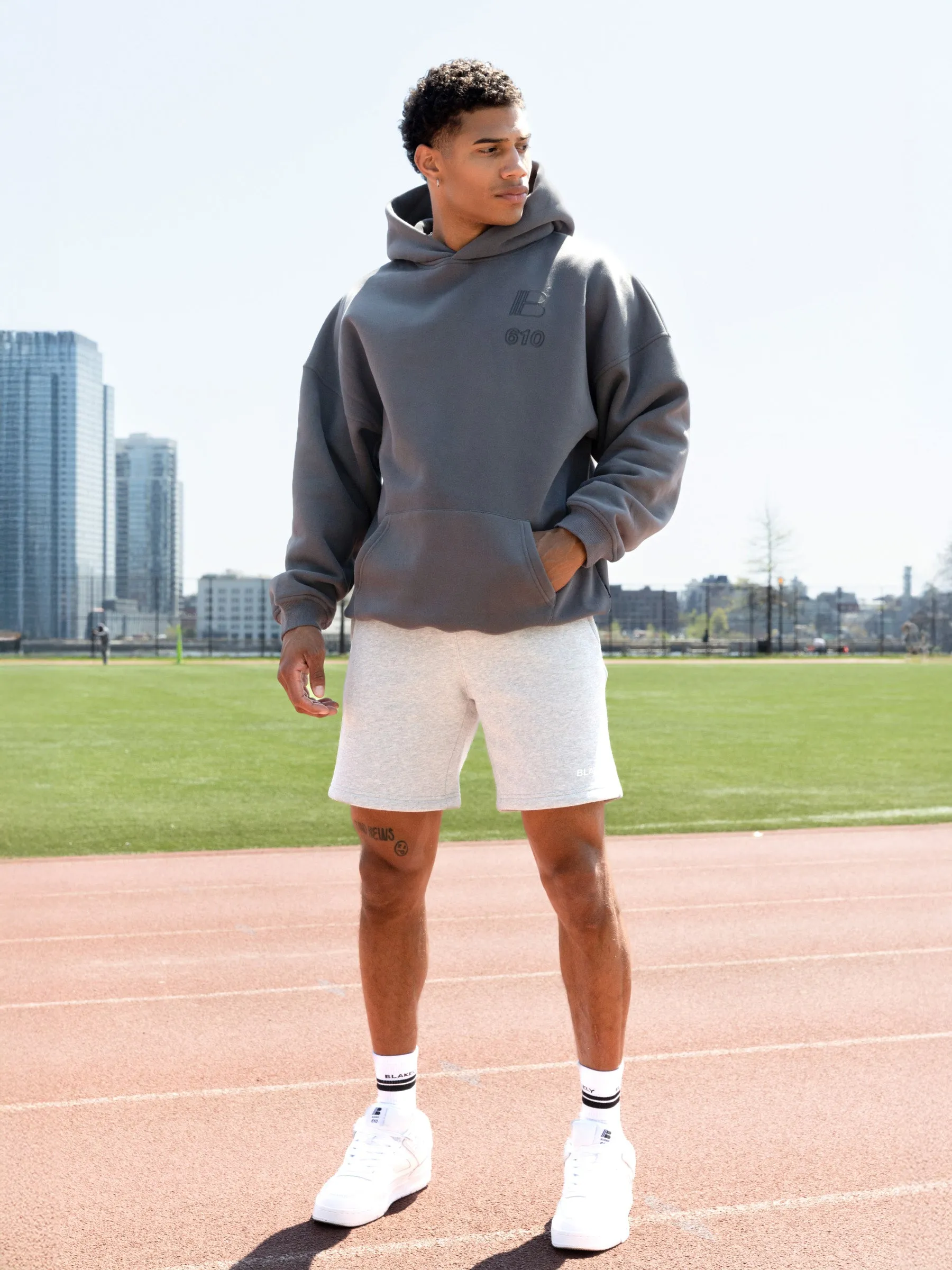 Apex City Relaxed Hoodie - Charcoal sold by Blakely product image thumbnail 3