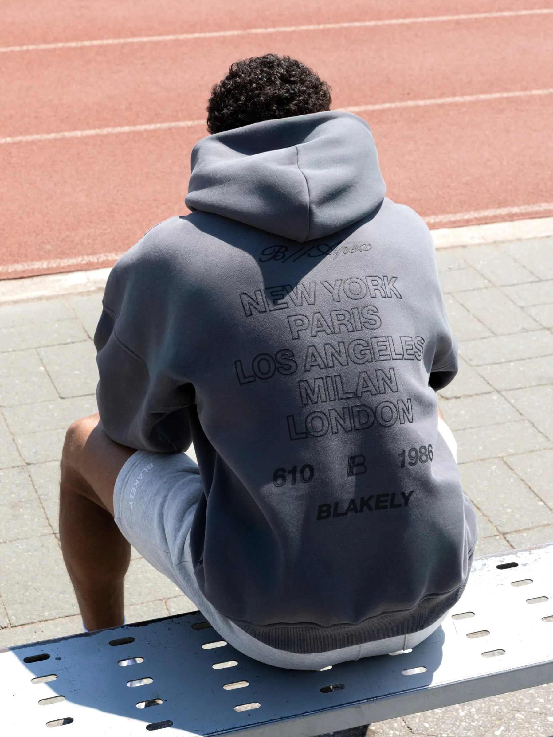 Apex City Relaxed Hoodie - Charcoal sold by Blakely