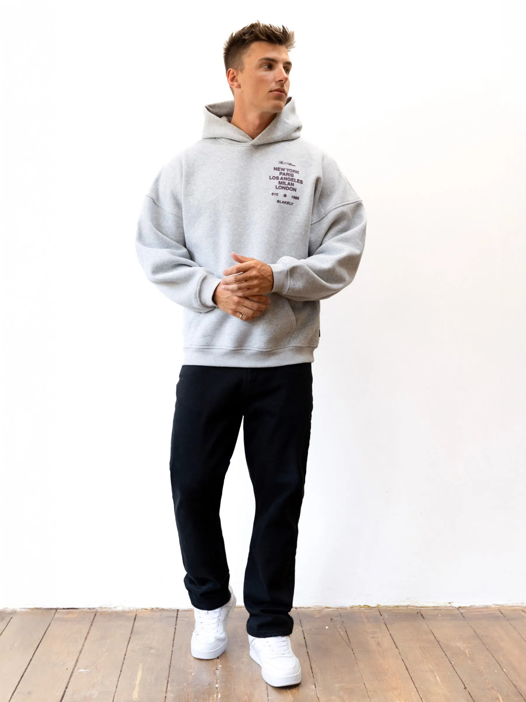 Apex 610 Relaxed Hoodie - Marl Grey sold by Blakely product image thumbnail 5