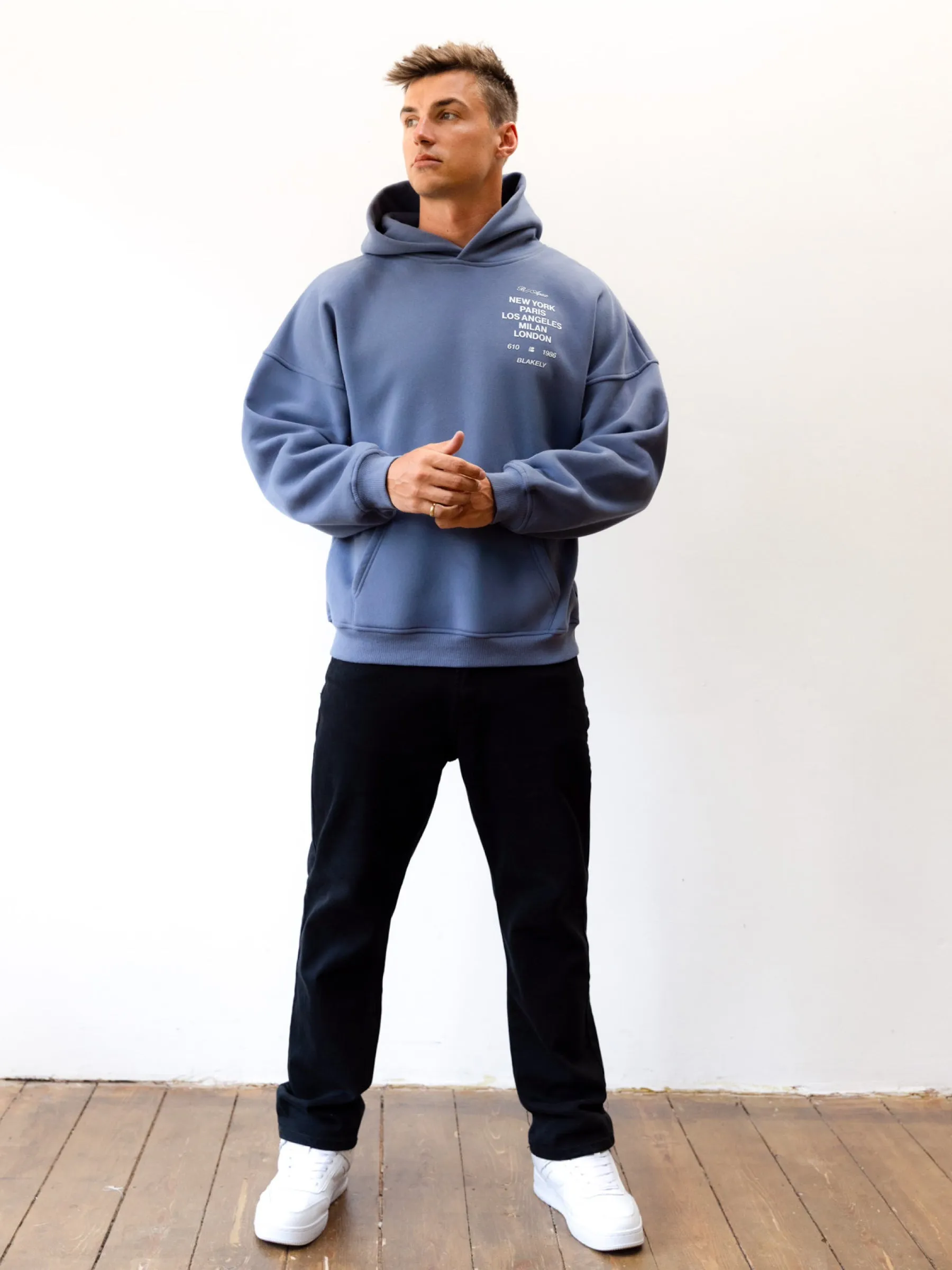 Apex 610 Relaxed Hoodie - Dusty Blue sold by Blakely product image thumbnail 3