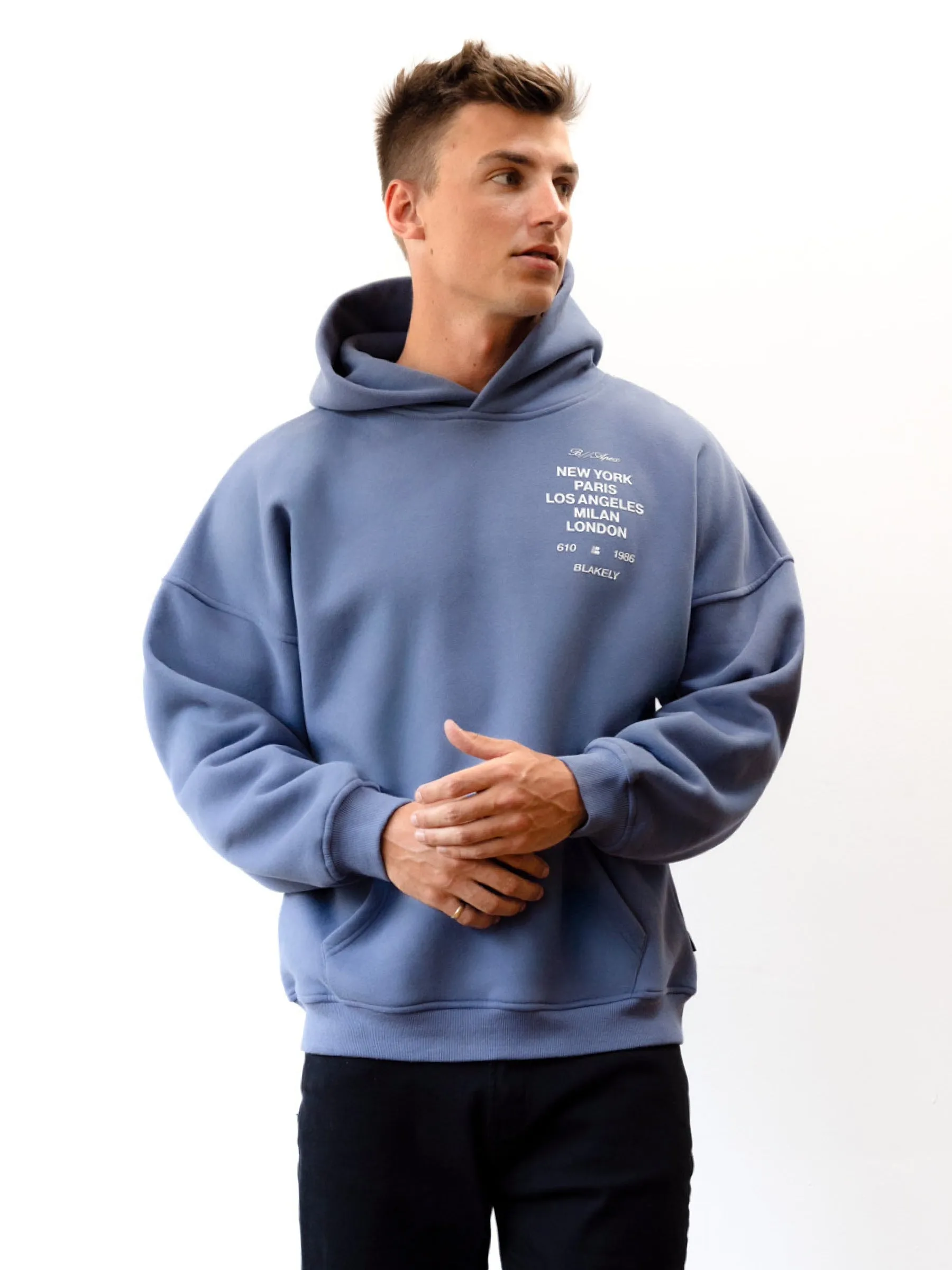 Apex 610 Relaxed Hoodie - Dusty Blue sold by Blakely product image thumbnail 5