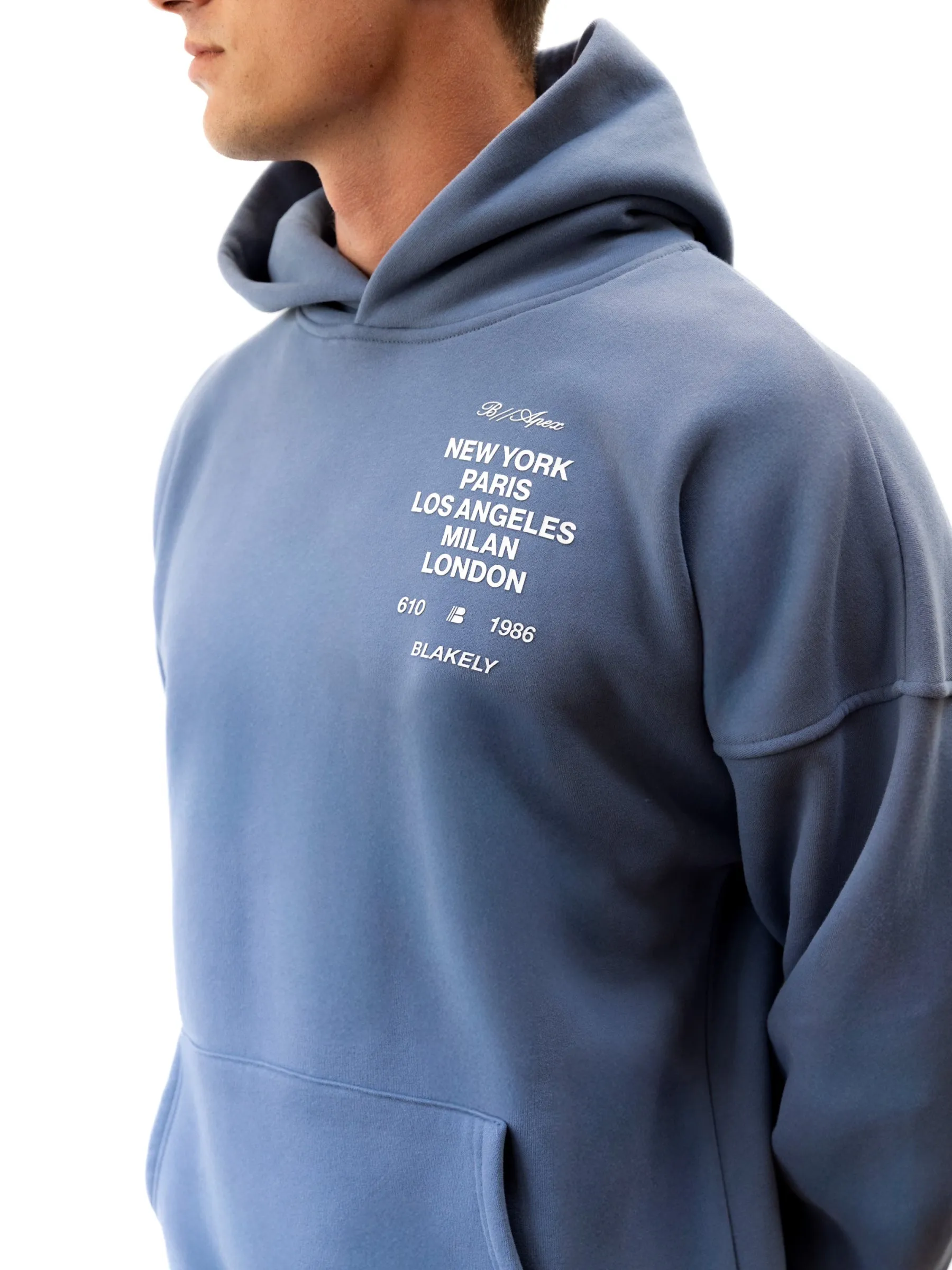 Apex 610 Relaxed Hoodie - Dusty Blue sold by Blakely product image thumbnail 2