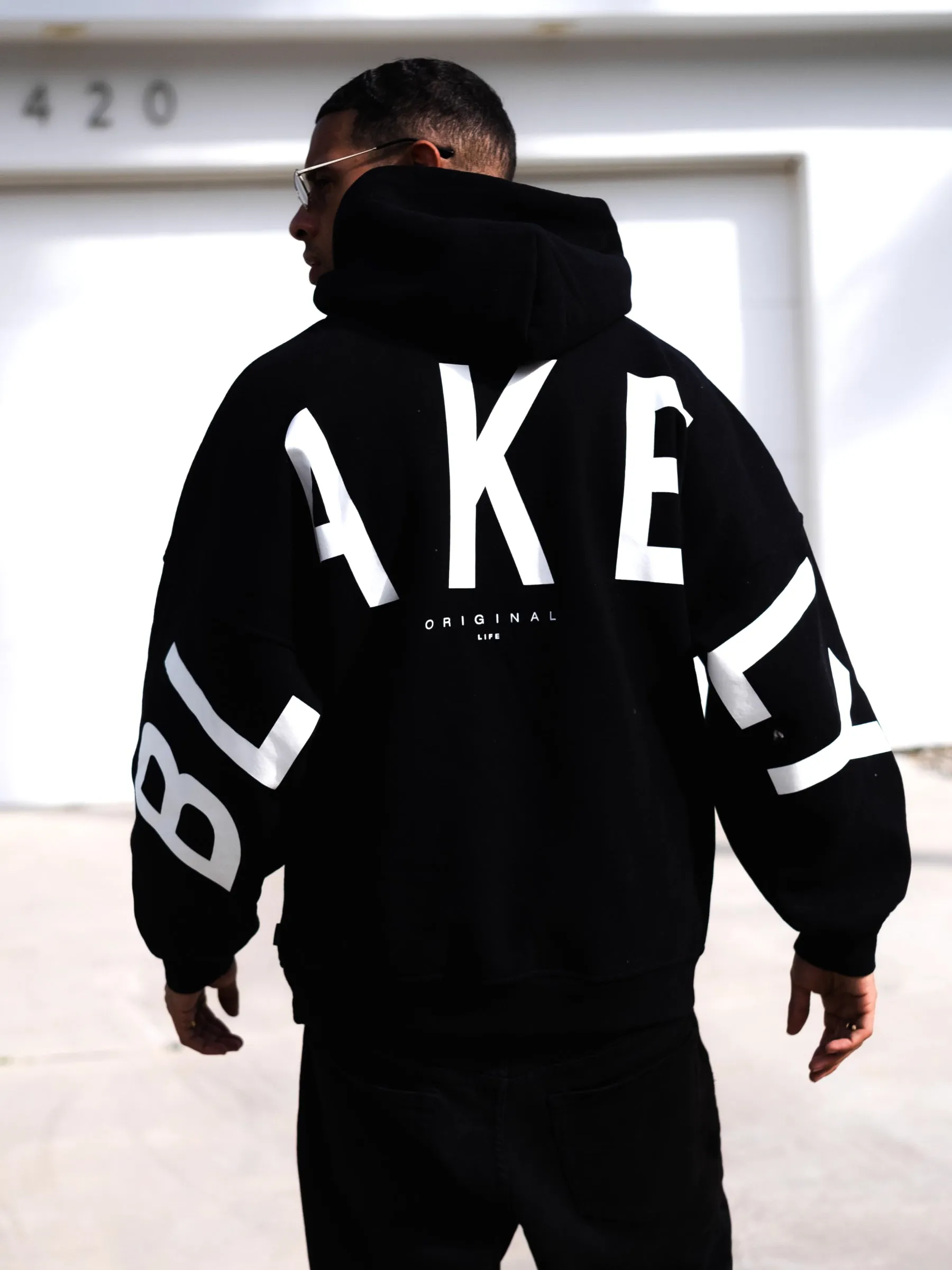 Idris Oversized Hoodie - Black sold by Blakely product image thumbnail 4