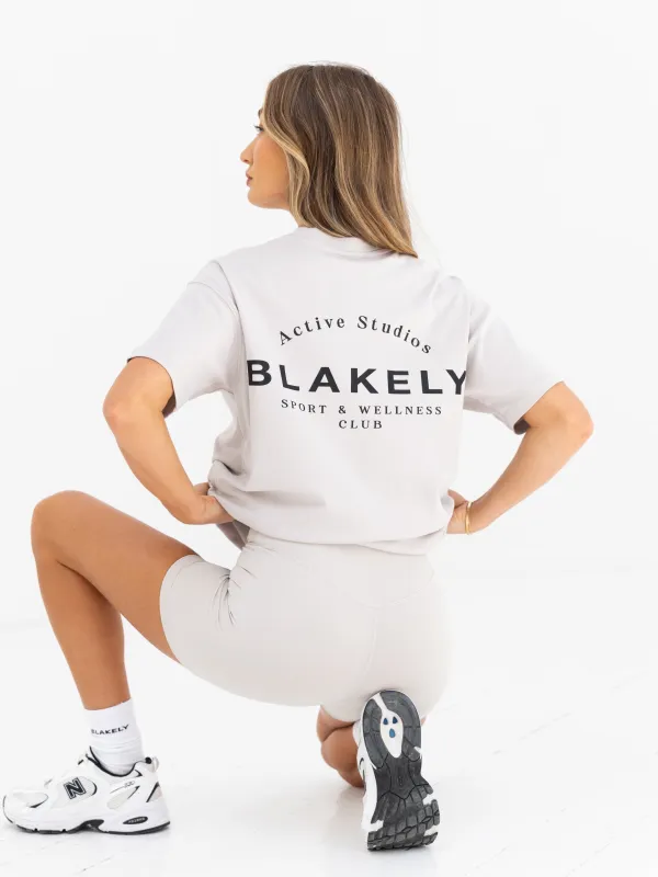 Curved Active Studios Oversized T-Shirt - Ivory sold by Blakely