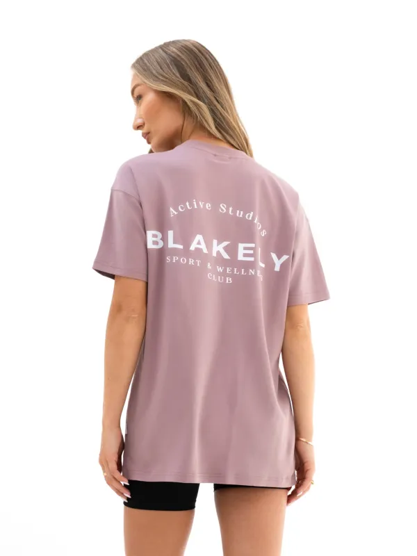 Curved Active Studios Oversized T-Shirt - Dusty Pink sold by Blakely