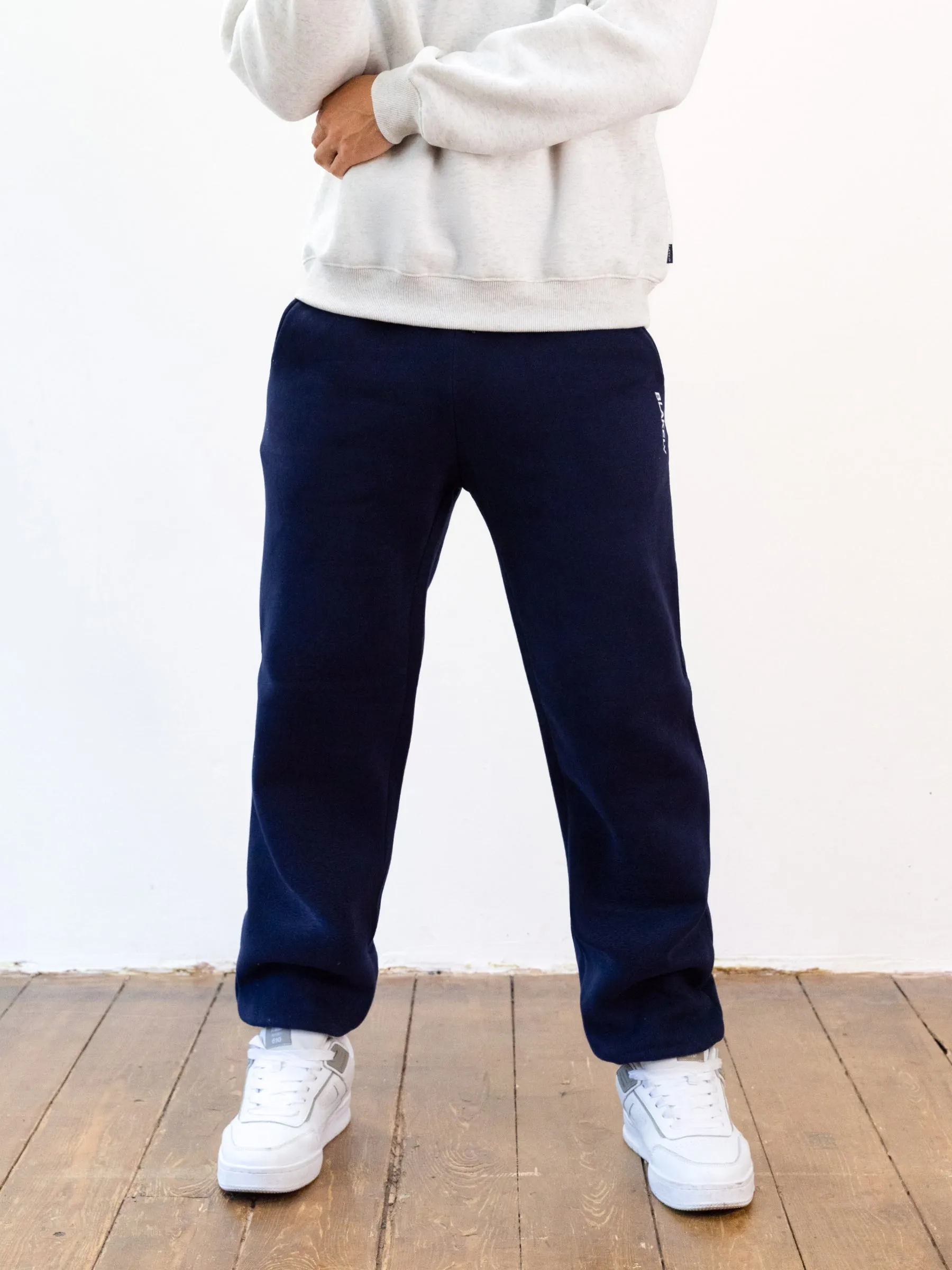 Italic Linear Relaxed Sweatpants - Navy sold by Blakely product image thumbnail 5
