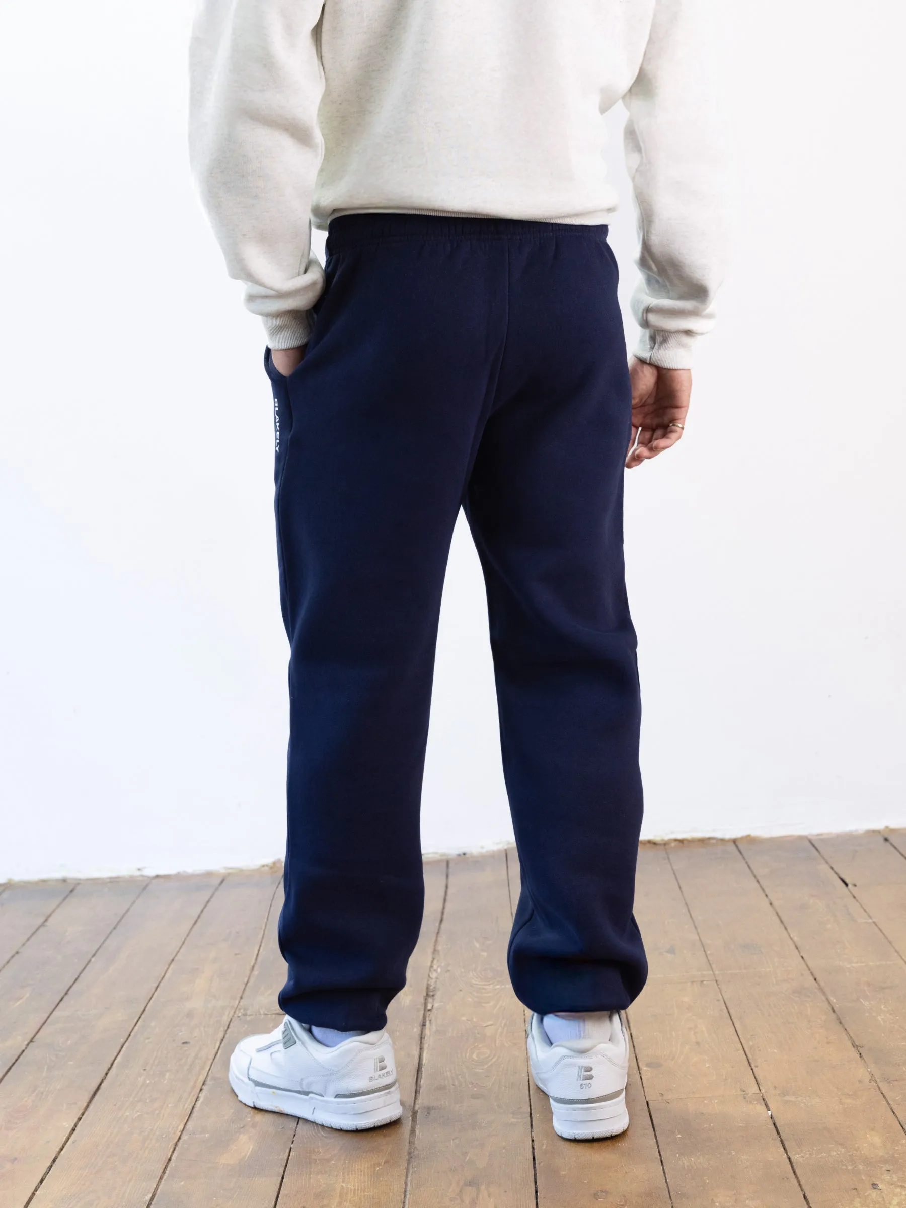 Italic Linear Relaxed Sweatpants - Navy sold by Blakely product image thumbnail 3