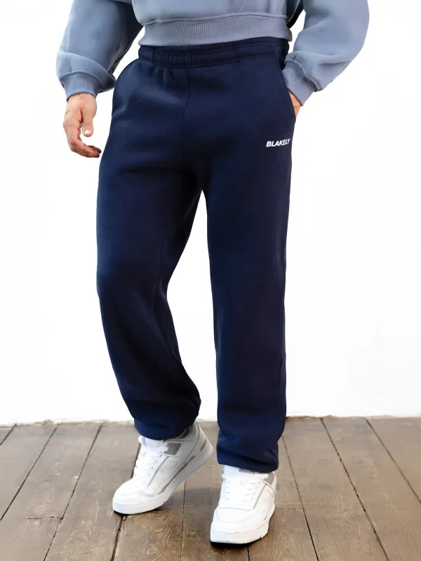 Italic Relaxed Sweatpants - Navy sold by Blakely