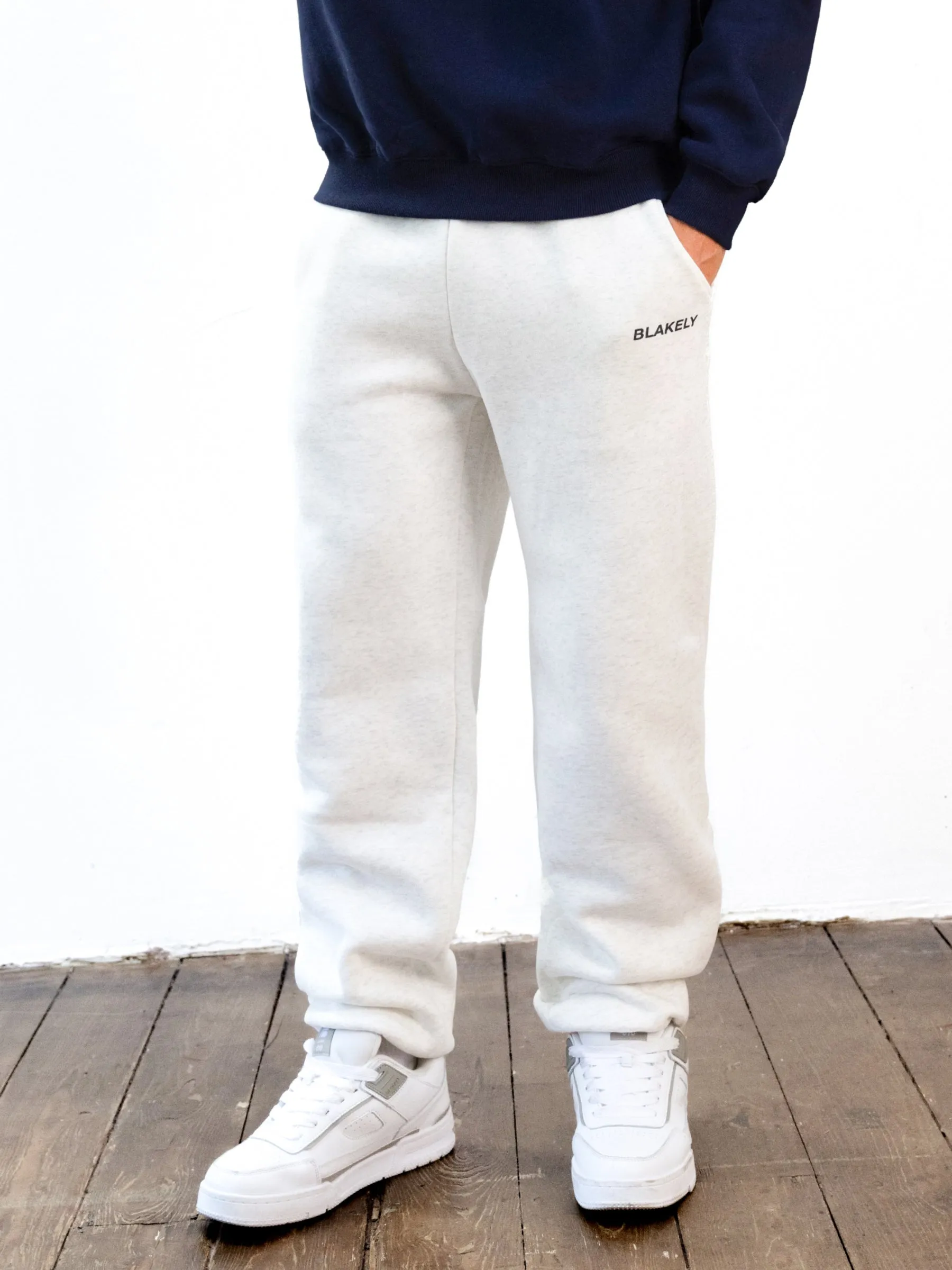 Italic Relaxed Sweatpants - Marl White sold by Blakely