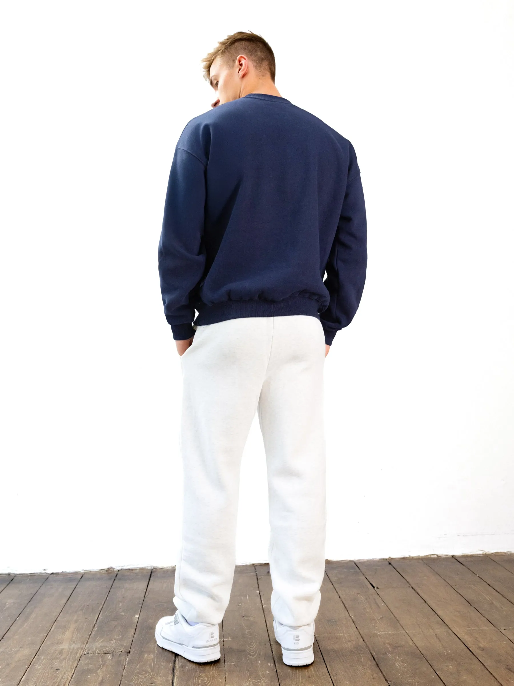 Italic Relaxed Sweatpants - Marl White sold by Blakely product image thumbnail 5