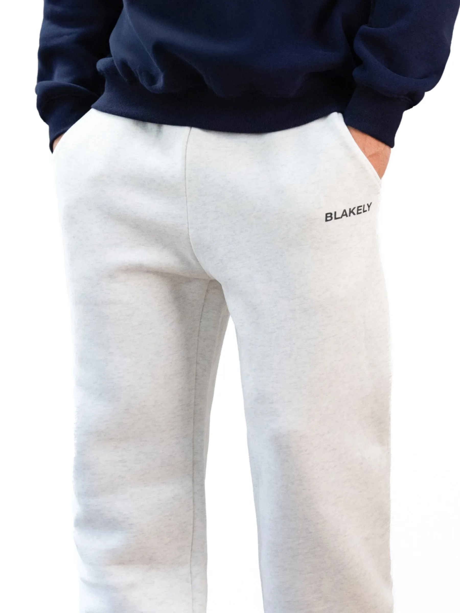 Italic Relaxed Sweatpants - Marl White sold by Blakely product image thumbnail 4
