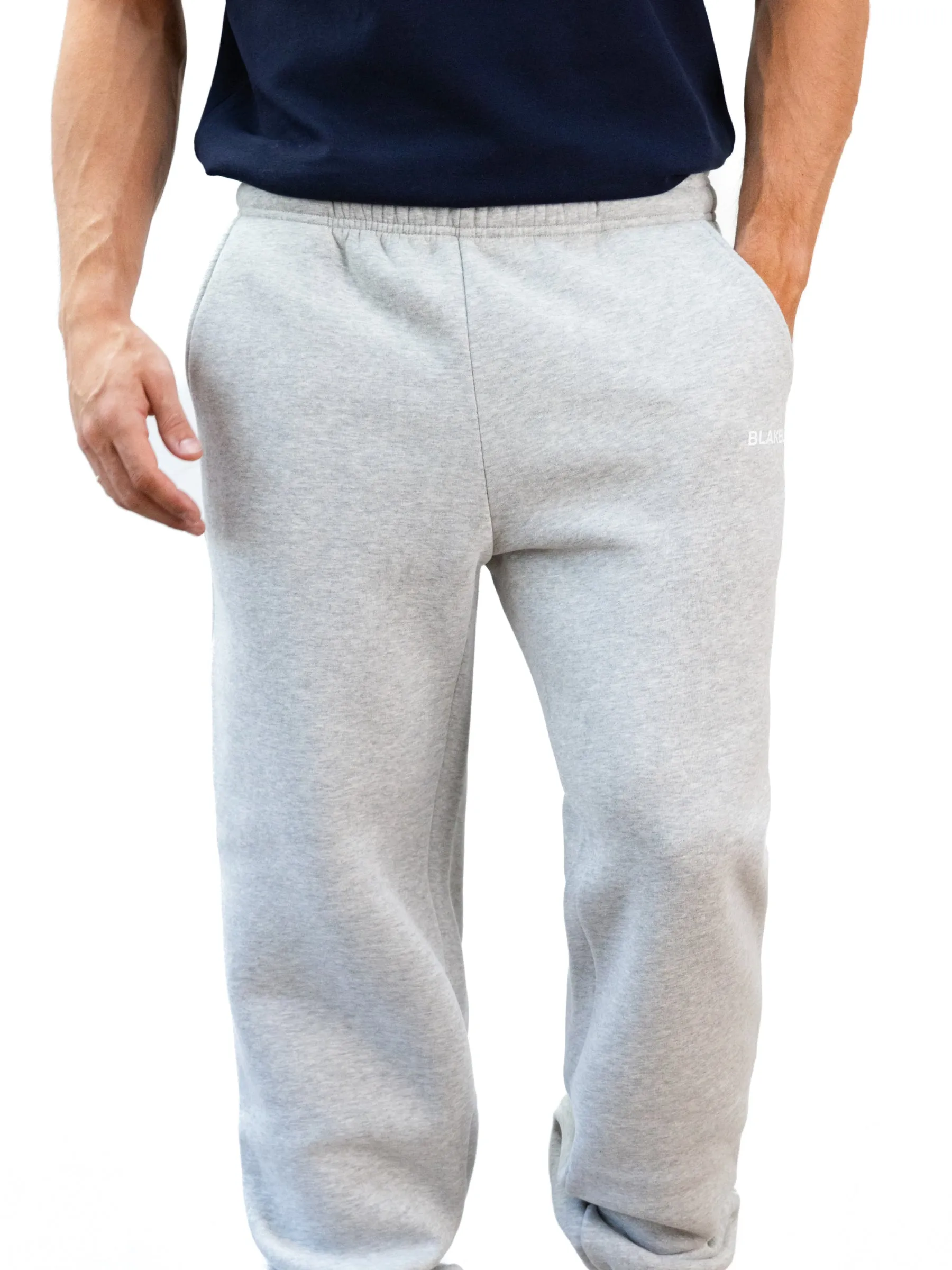 Italic Relaxed Sweatpants - Marl Grey sold by Blakely product image thumbnail 5