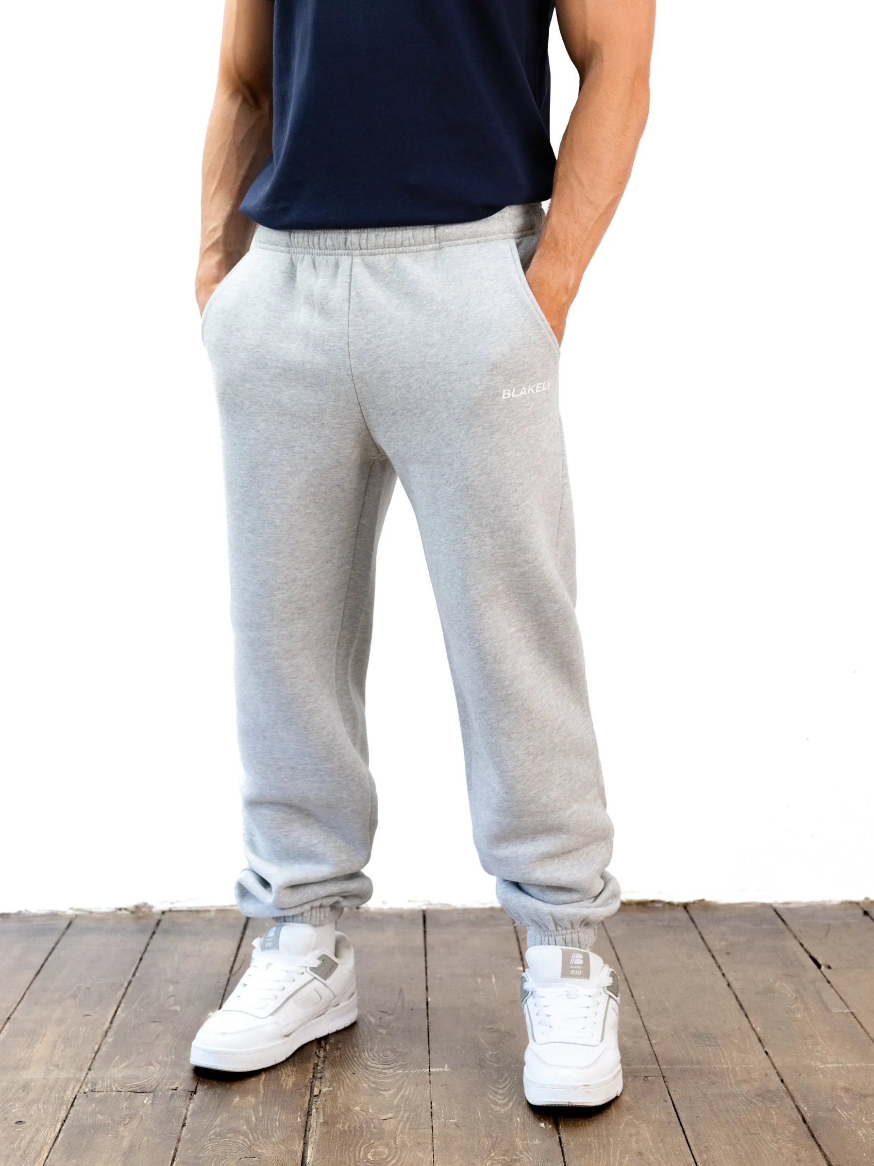 Italic Relaxed Sweatpants - Marl Grey sold by Blakely product image thumbnail 4