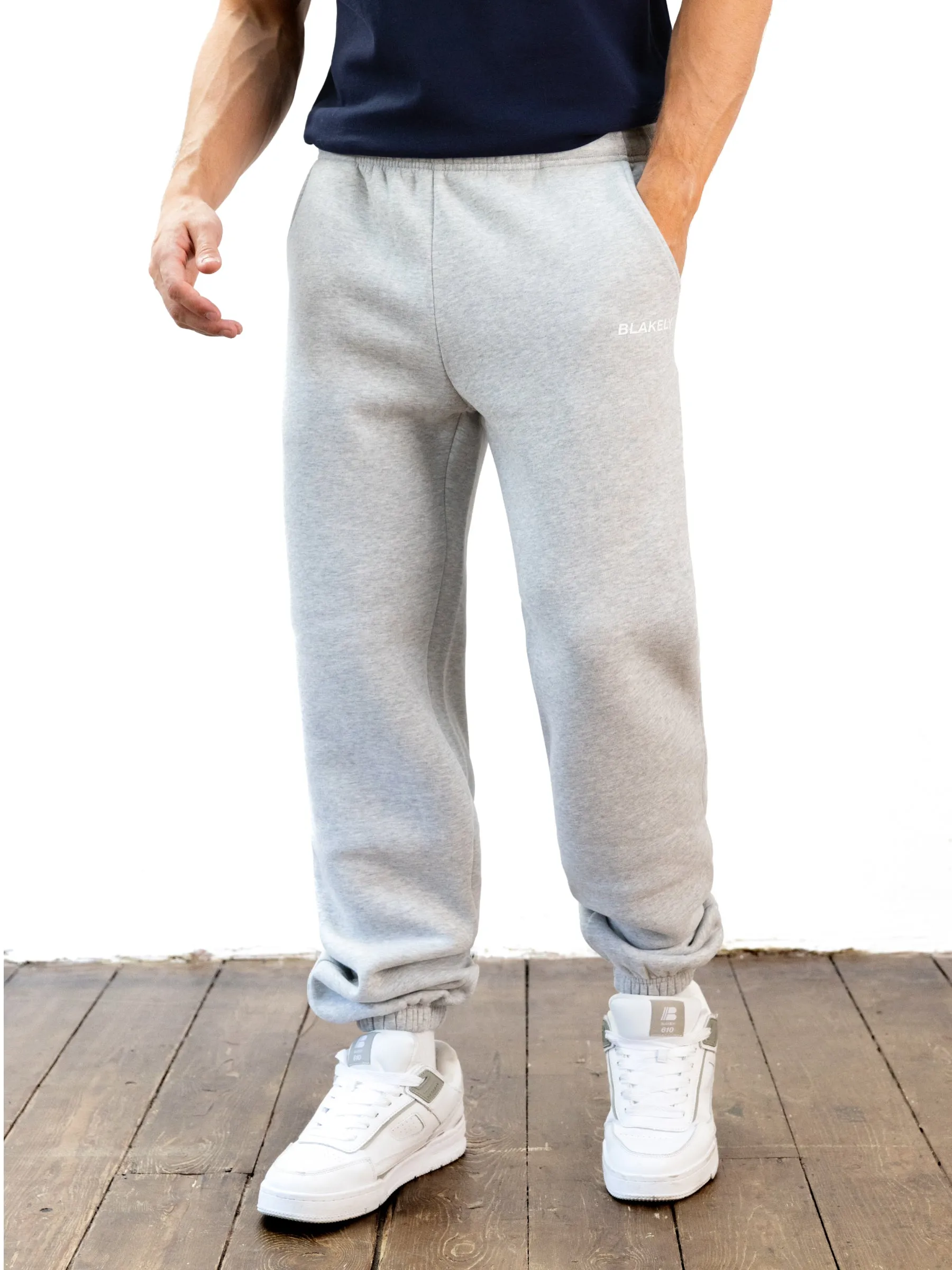Italic Relaxed Sweatpants - Marl Grey sold by Blakely