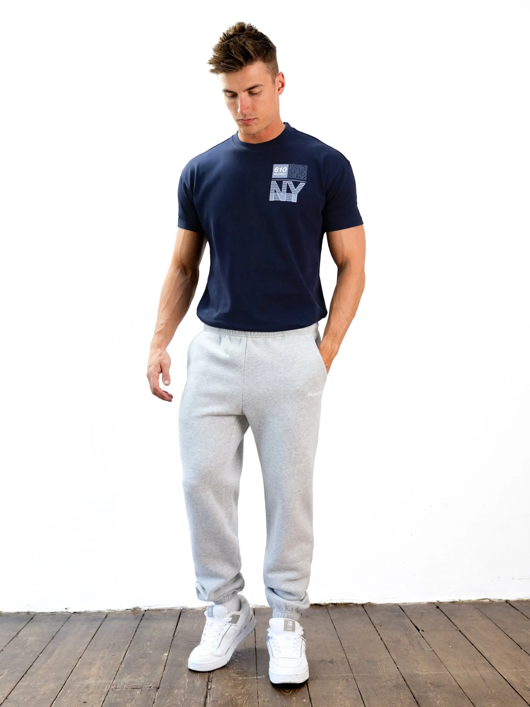 Italic Relaxed Sweatpants - Marl Grey sold by Blakely product image thumbnail 2
