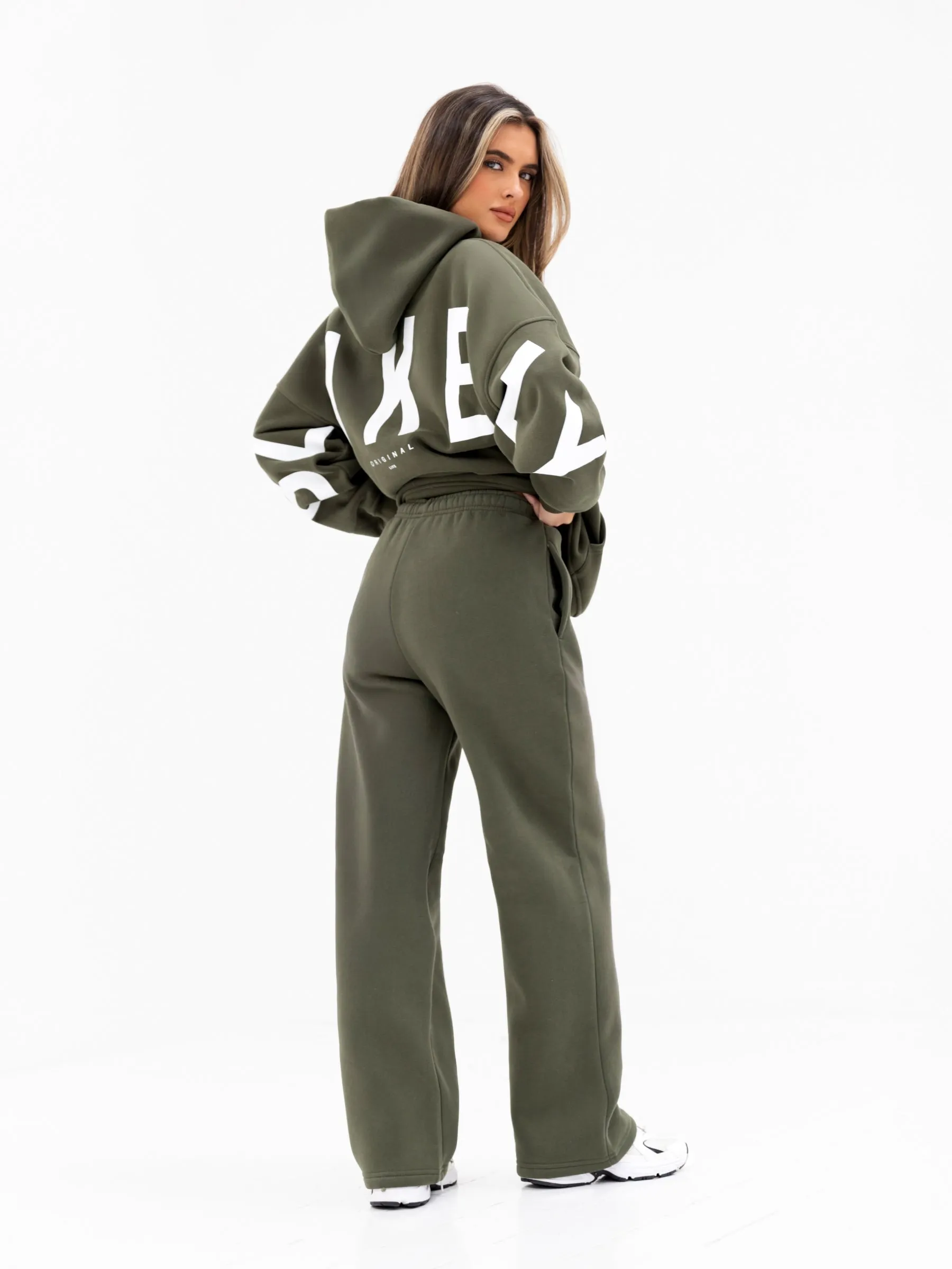 Isabel Wide Leg Sweatpants - Khaki Green sold by Blakely product image thumbnail 4