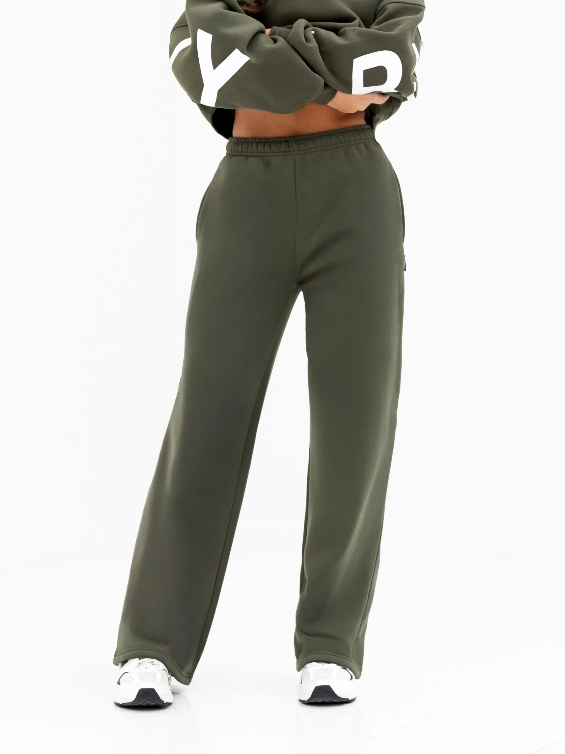 Isabel Wide Leg Sweatpants - Khaki Green sold by Blakely product image thumbnail 2