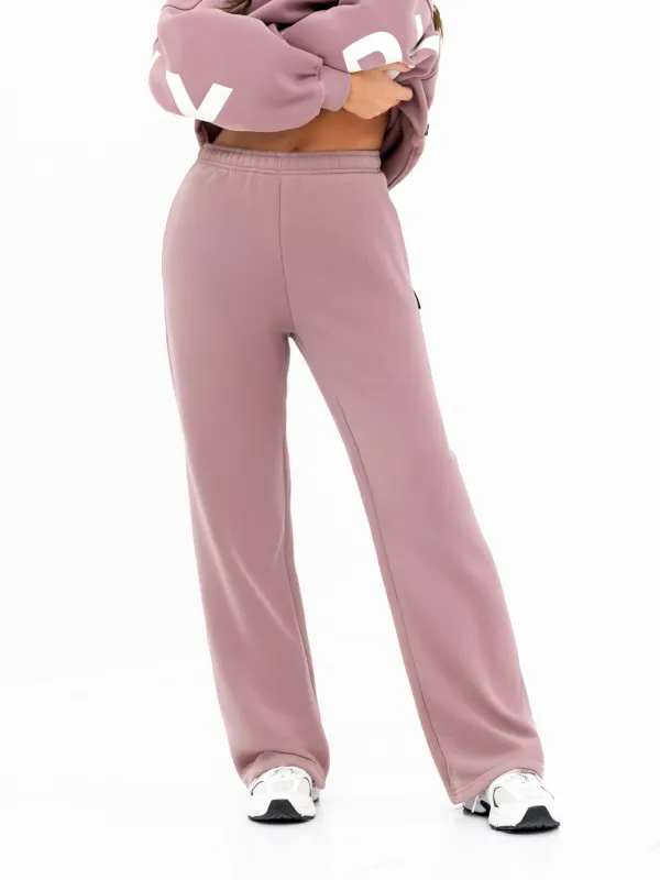 Isabel Wide Leg Sweatpants - Dusty Pink sold by Blakely