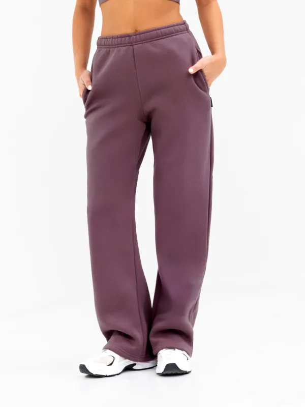 Isabel Wide Leg Sweatpants - Light Plum sold by Blakely