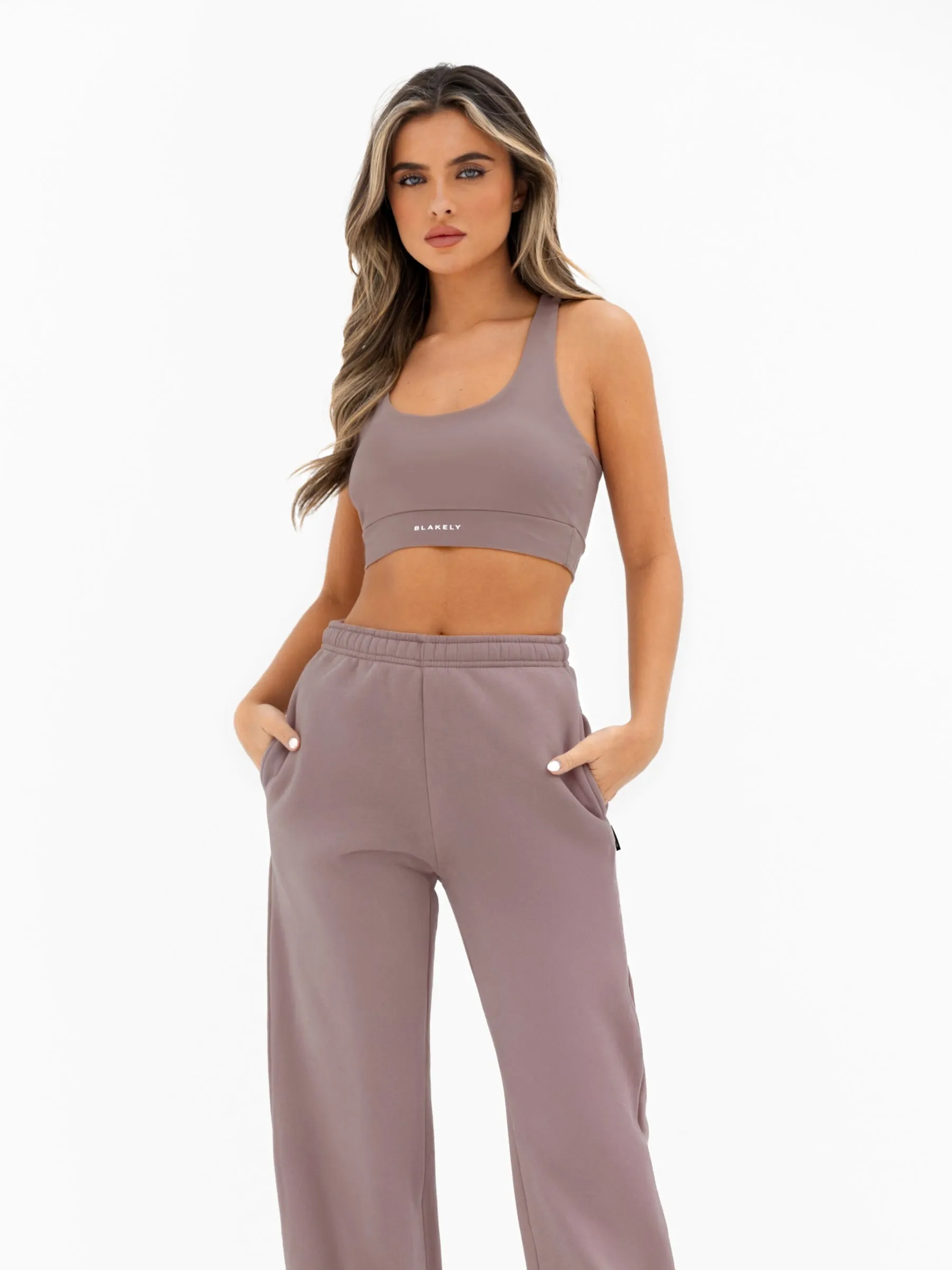 Isabel Wide Leg Sweatpants - Pink Taupe sold by Blakely product image thumbnail 5