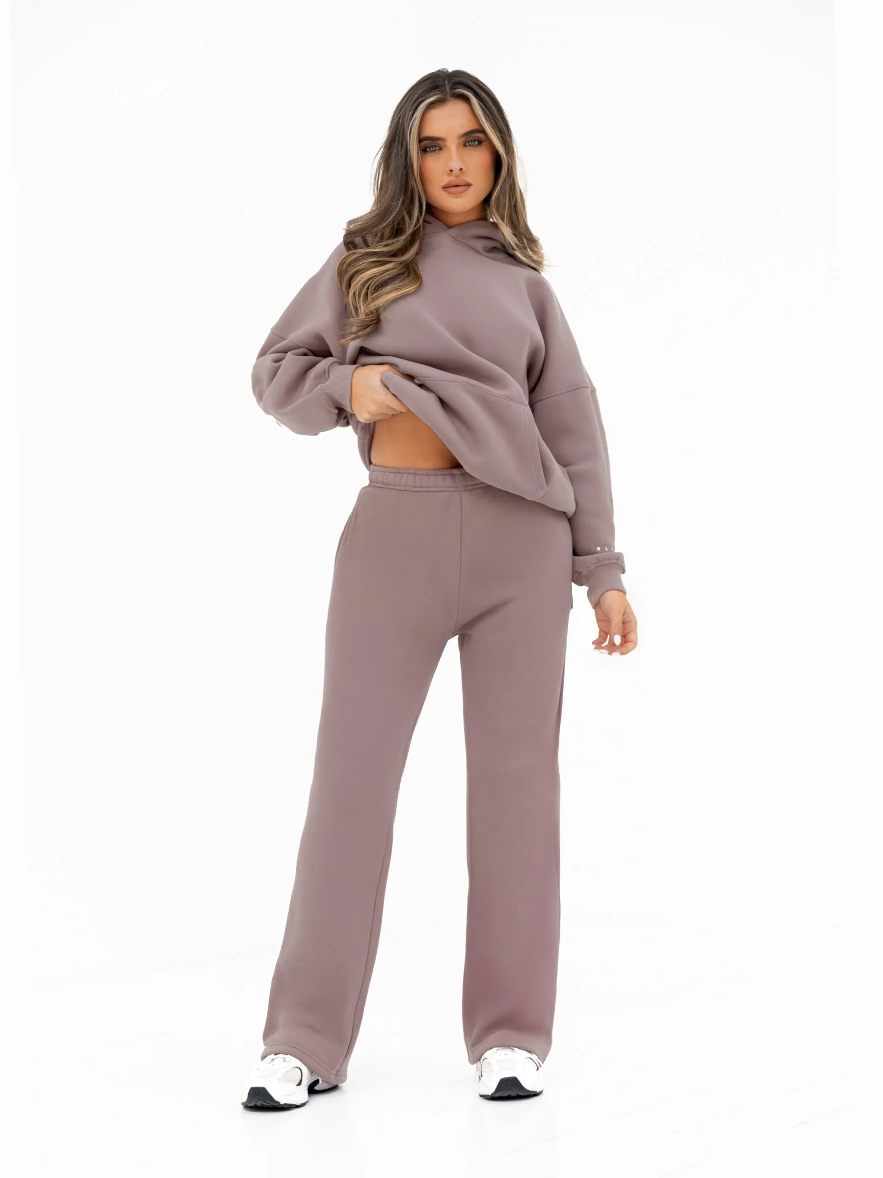 Isabel Wide Leg Sweatpants - Pink Taupe sold by Blakely product image thumbnail 3