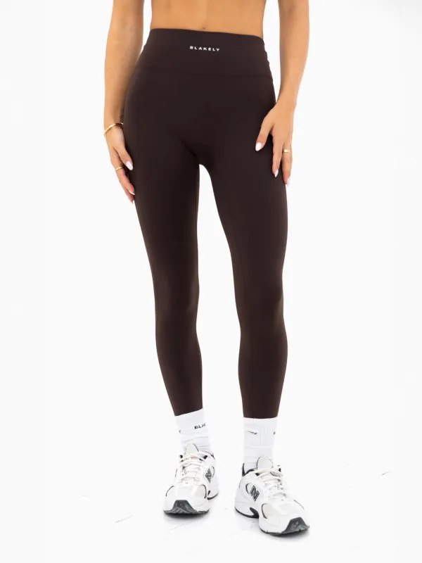 Ultimate Soft Lifestyle Leggings - Coffee Bean sold by Blakely