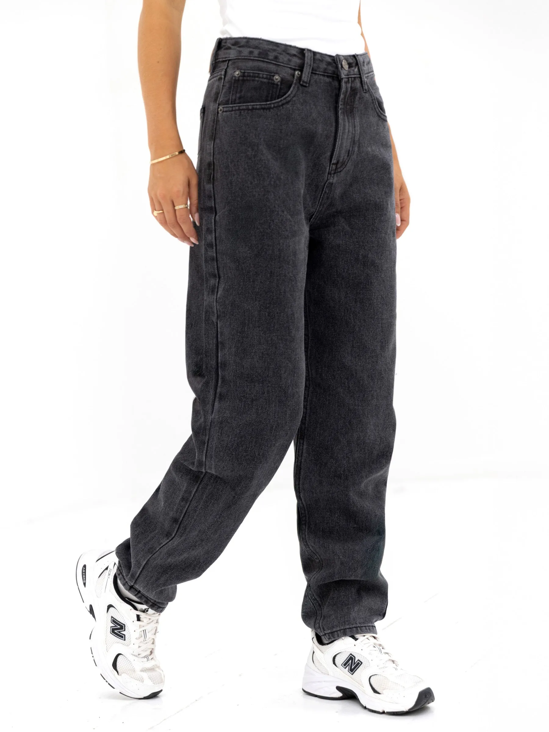 Blakely Mom Jeans - Washed Black sold by Blakely product image thumbnail 5