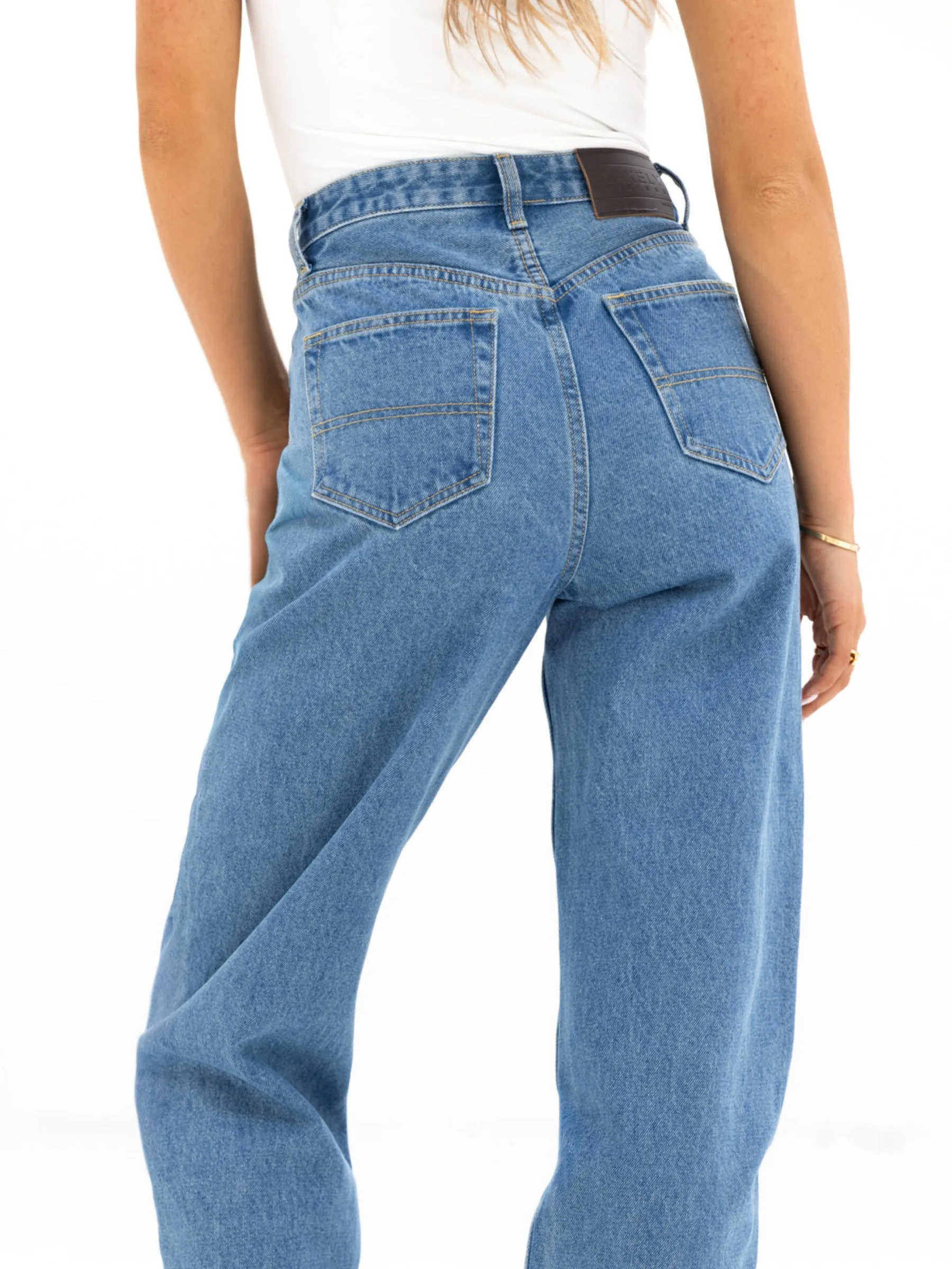 Blakely Mom Jeans - Mid Blue sold by Blakely product image thumbnail 2