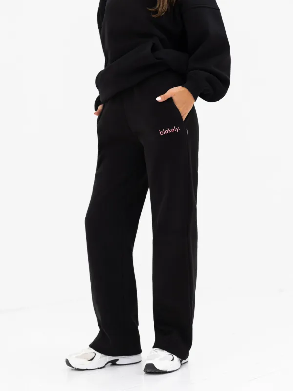 Lexi Wide Leg Sweatpants - Black sold by Blakely
