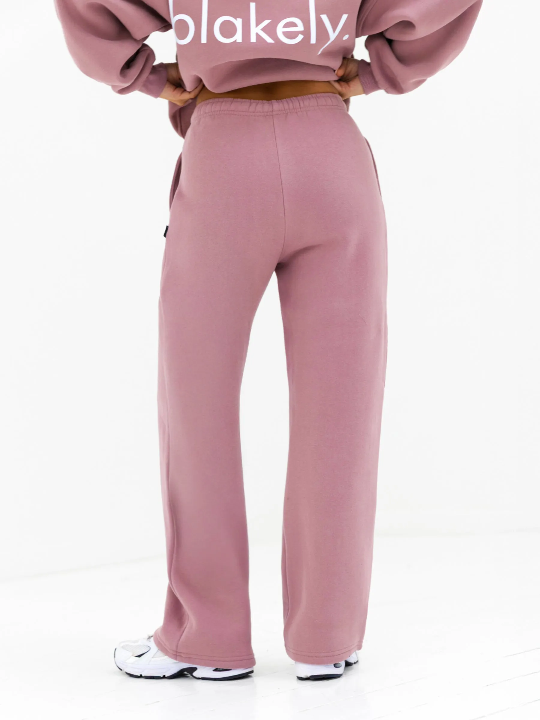 Lexi Wide Leg Sweatpants - Dusty Pink sold by Blakely product image thumbnail 3