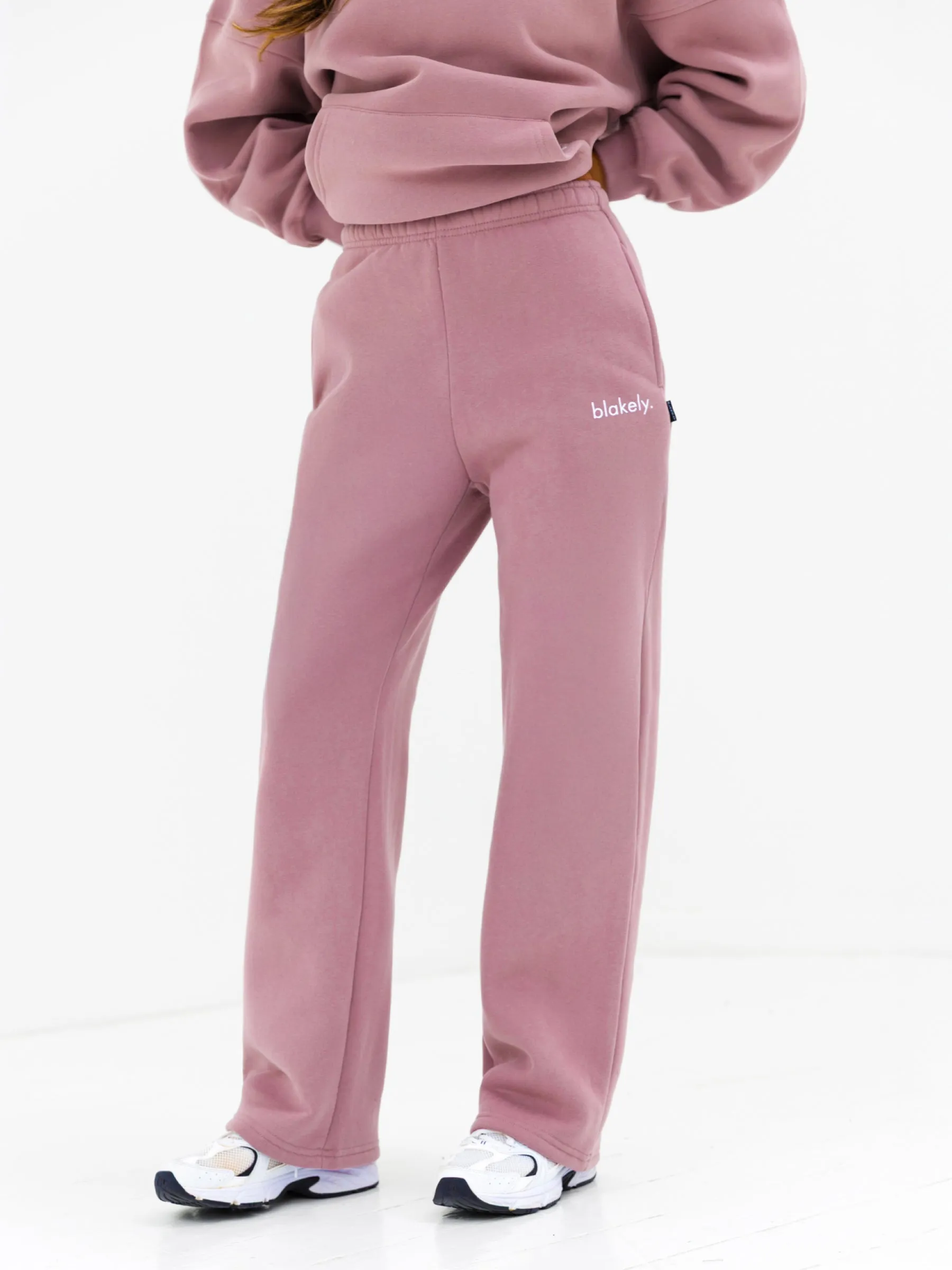 Lexi Wide Leg Sweatpants - Dusty Pink sold by Blakely