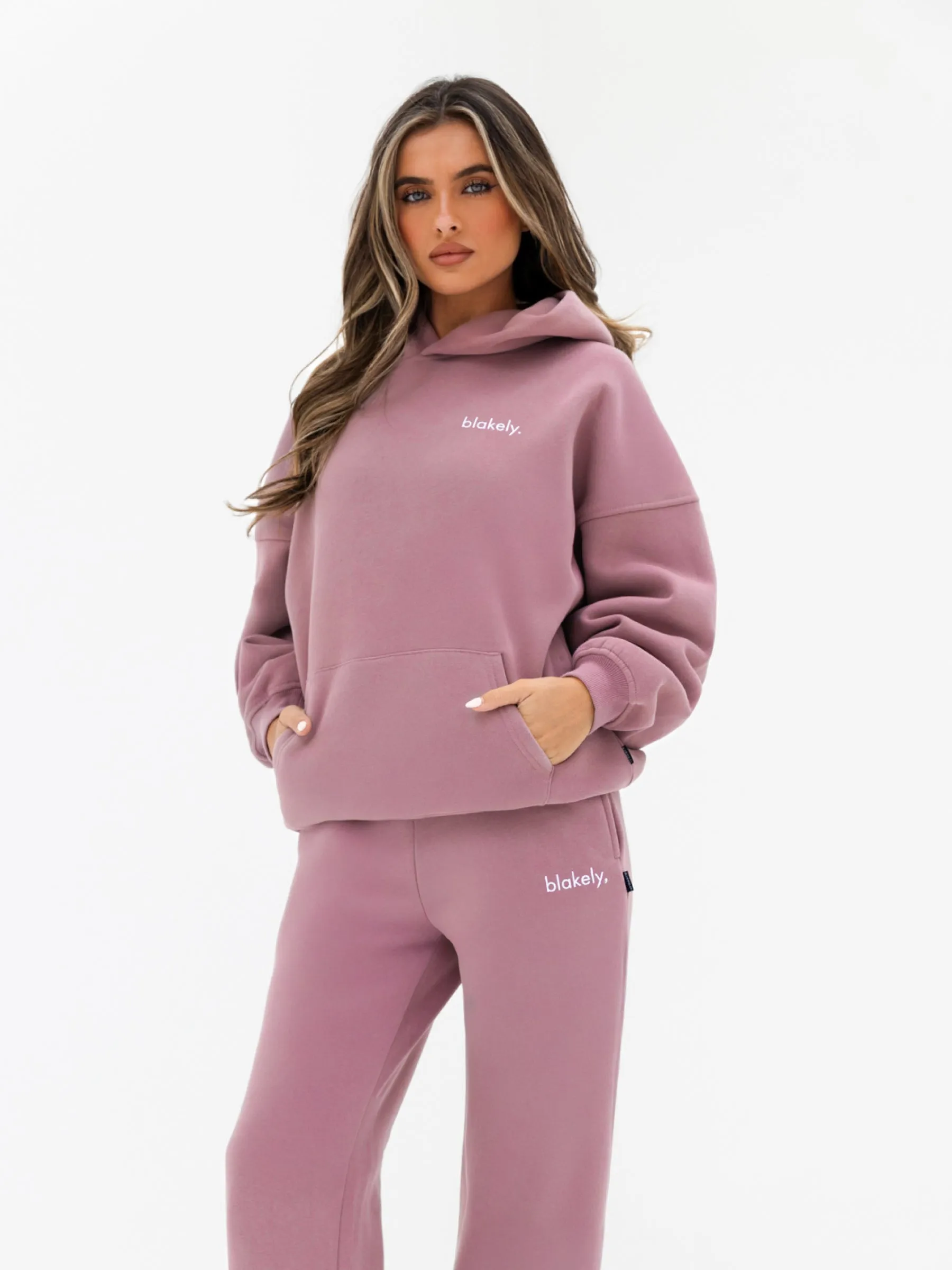 Lexi Wide Leg Sweatpants - Dusty Pink sold by Blakely product image thumbnail 4