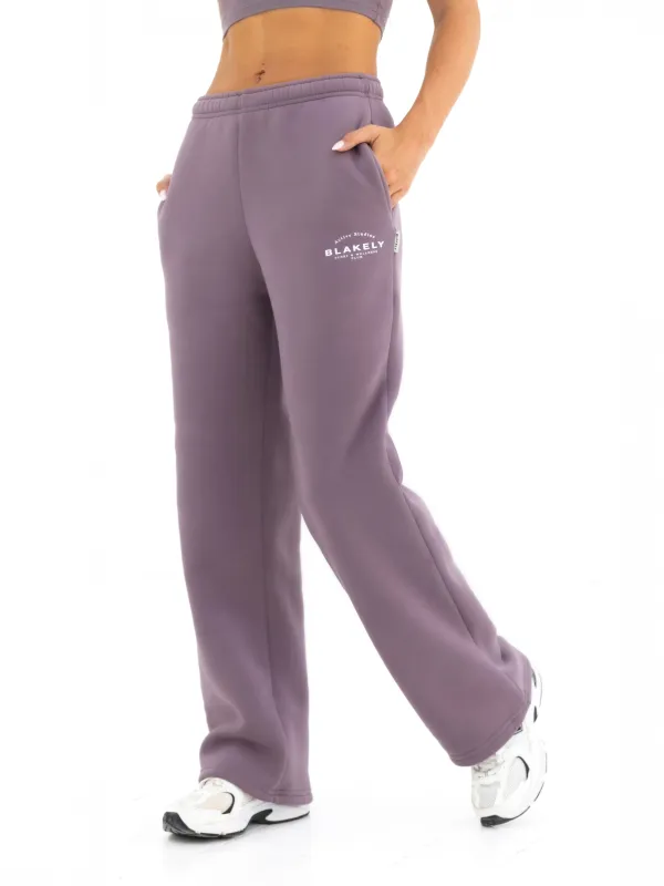 Active Studios Wide Leg Sweatpants - Grape sold by Blakely