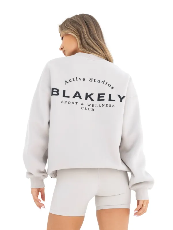 Active Studios Oversized Jumper - Ivory sold by Blakely