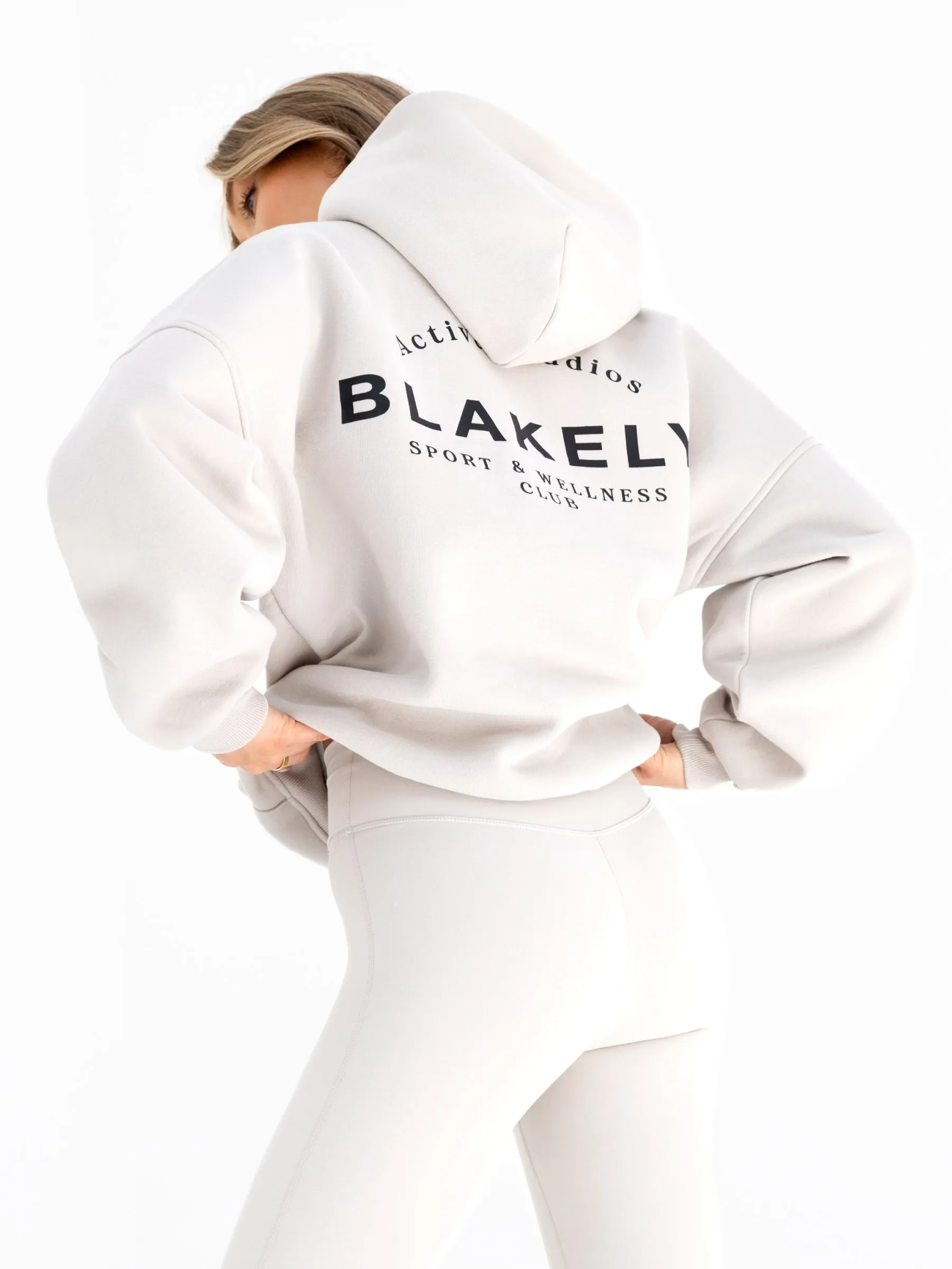 Active Studios Oversized Hoodie - Ivory sold by Blakely product image thumbnail 5