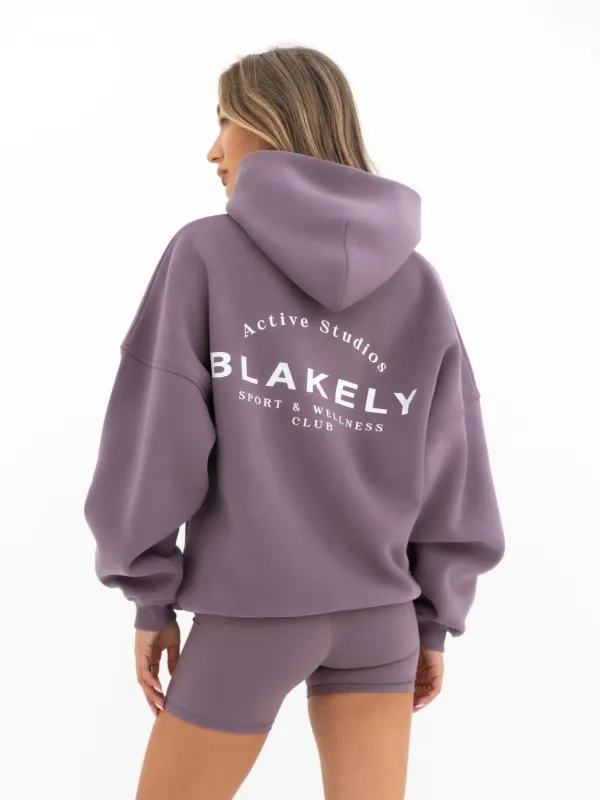 Active Studios Oversized Hoodie - Grape sold by Blakely