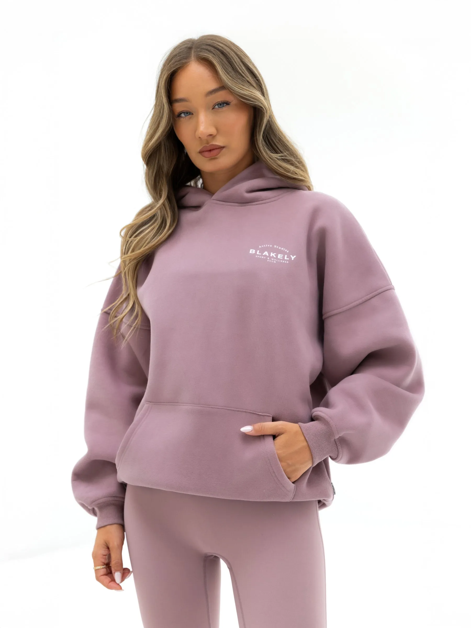Active Studios Oversized Hoodie - Dusty Pink sold by Blakely product image thumbnail 5