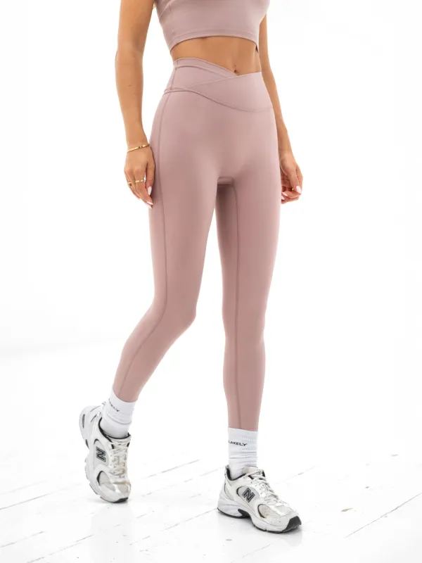 Ultimate Crossover Leggings - Dusty Pink sold by Blakely